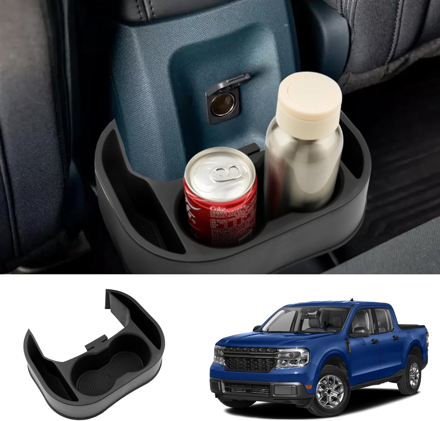 For Ford Maverick Cup Holder Expander Organizer 2021+
