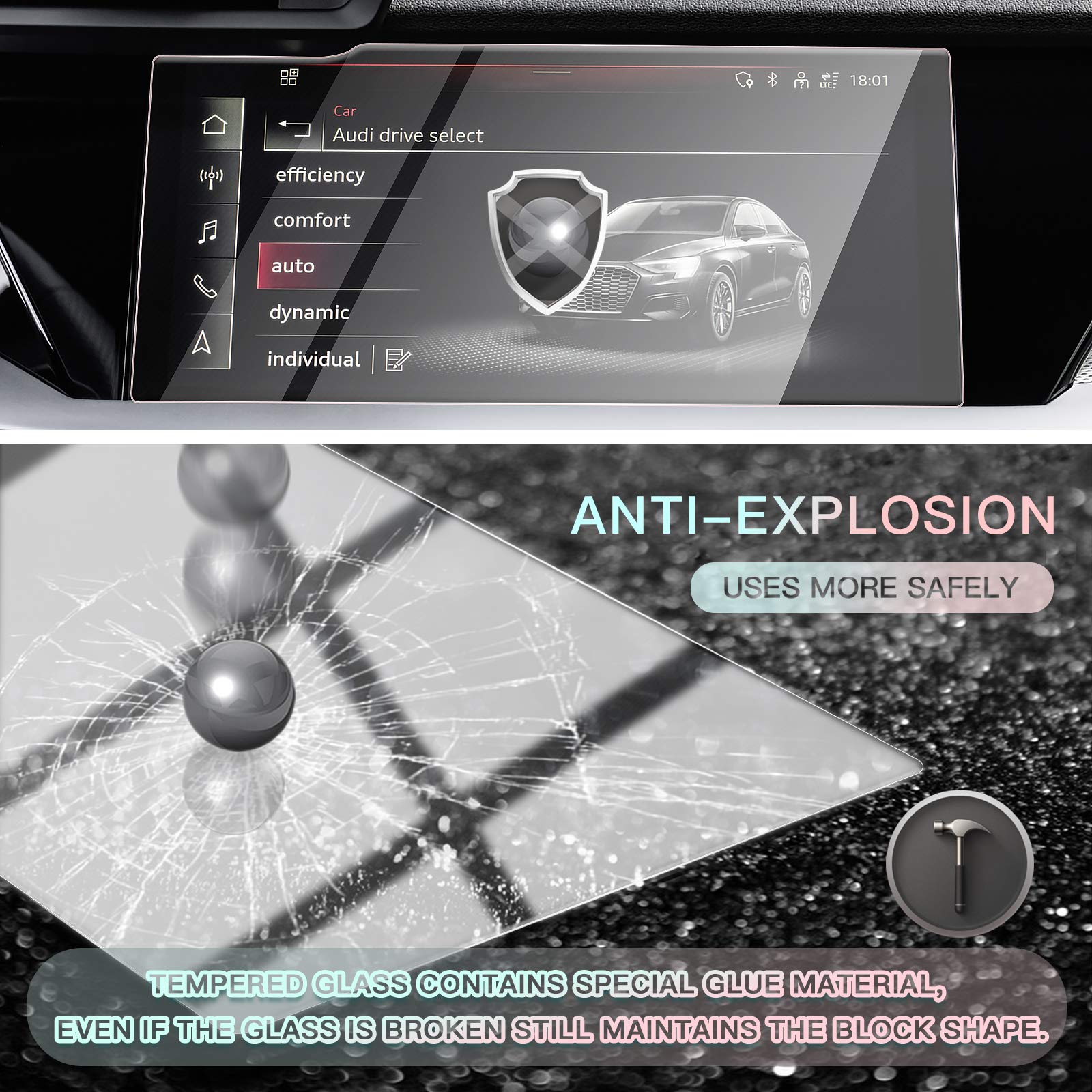 Audi A3 8Y Screen Protector 2020+ - LFOTPP Car Accessories