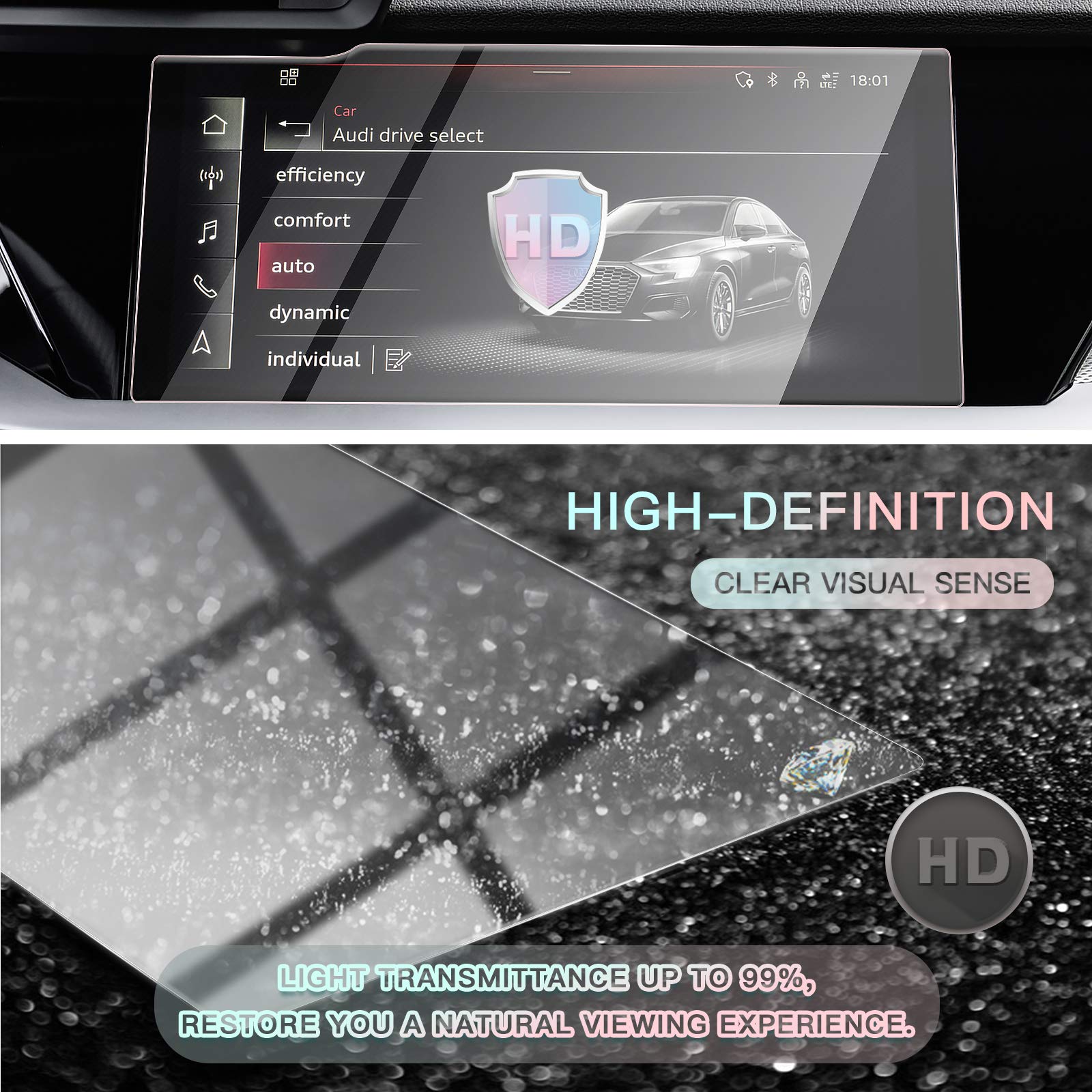 Audi A3 8Y Screen Protector 2020+ - LFOTPP Car Accessories