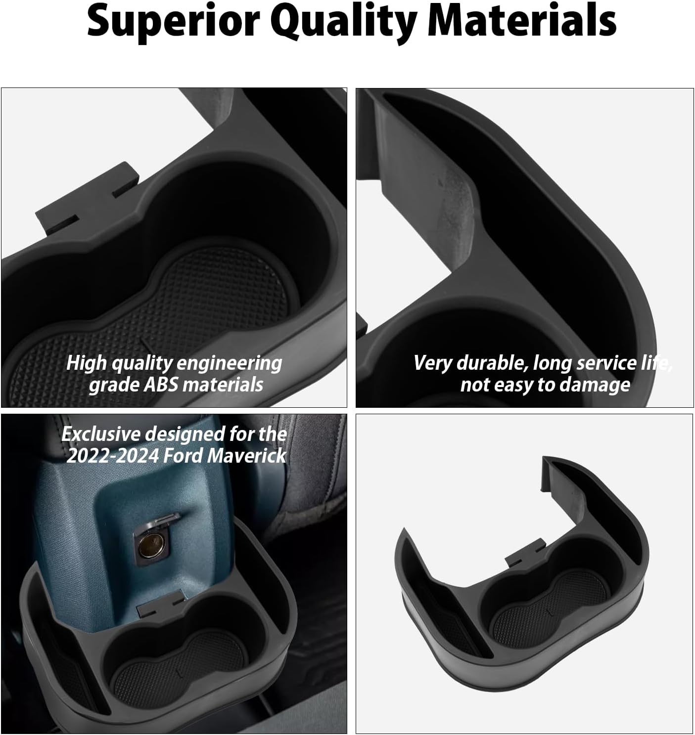 For Ford Maverick Cup Holder Expander Organizer 2021+