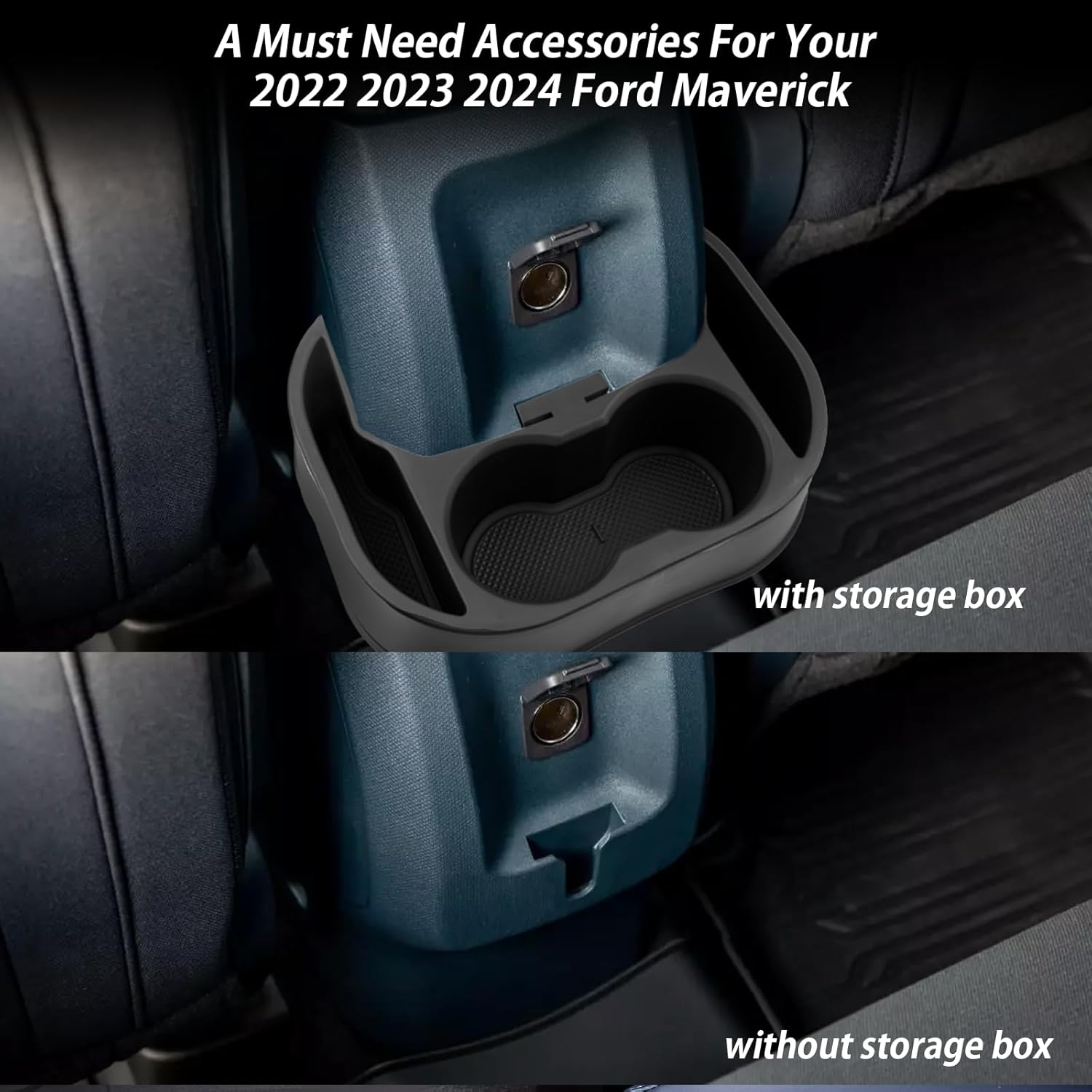 For Ford Maverick Cup Holder Expander Organizer 2021+