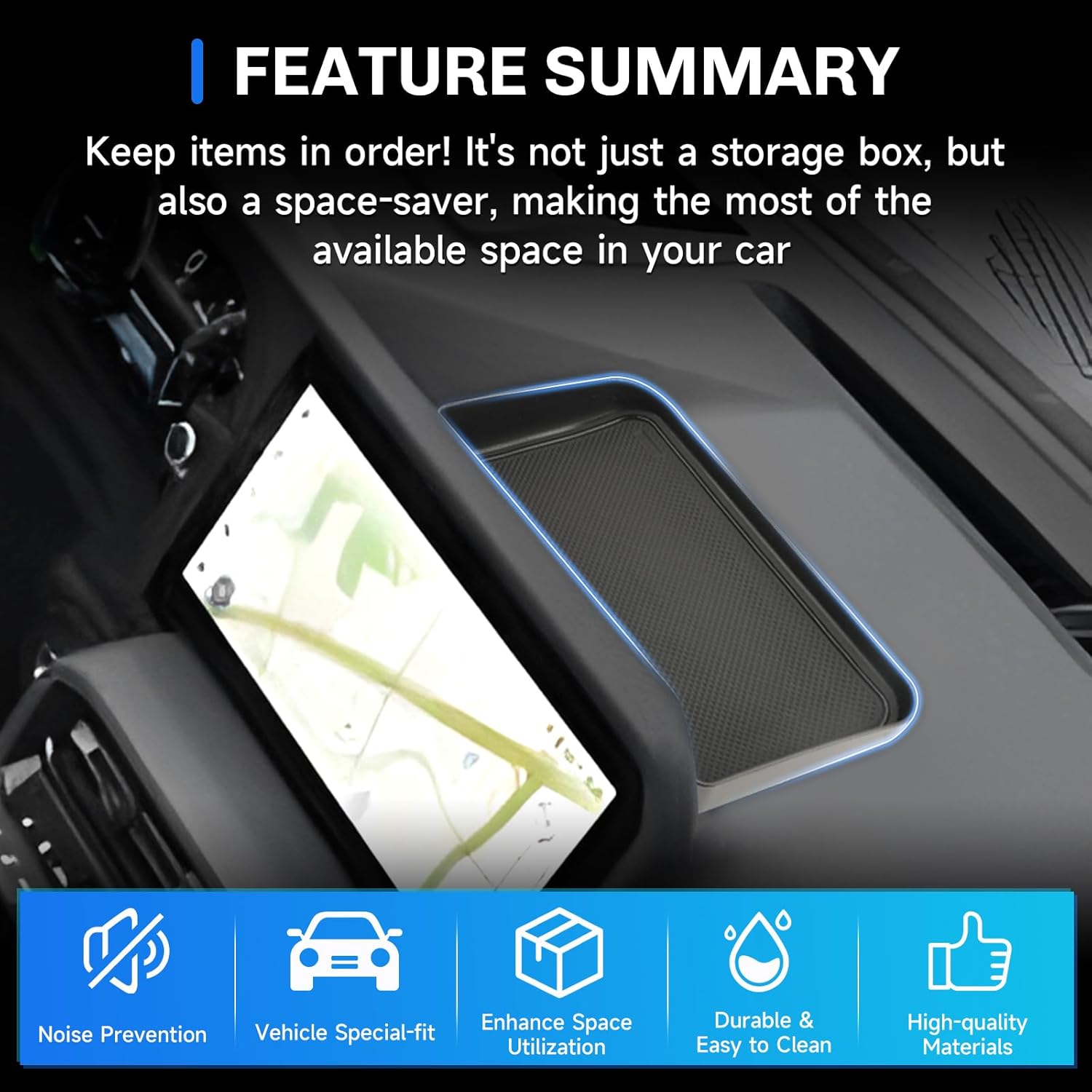 For Toyota Land Cruiser Screen Back Organizer 2024 2025 2026