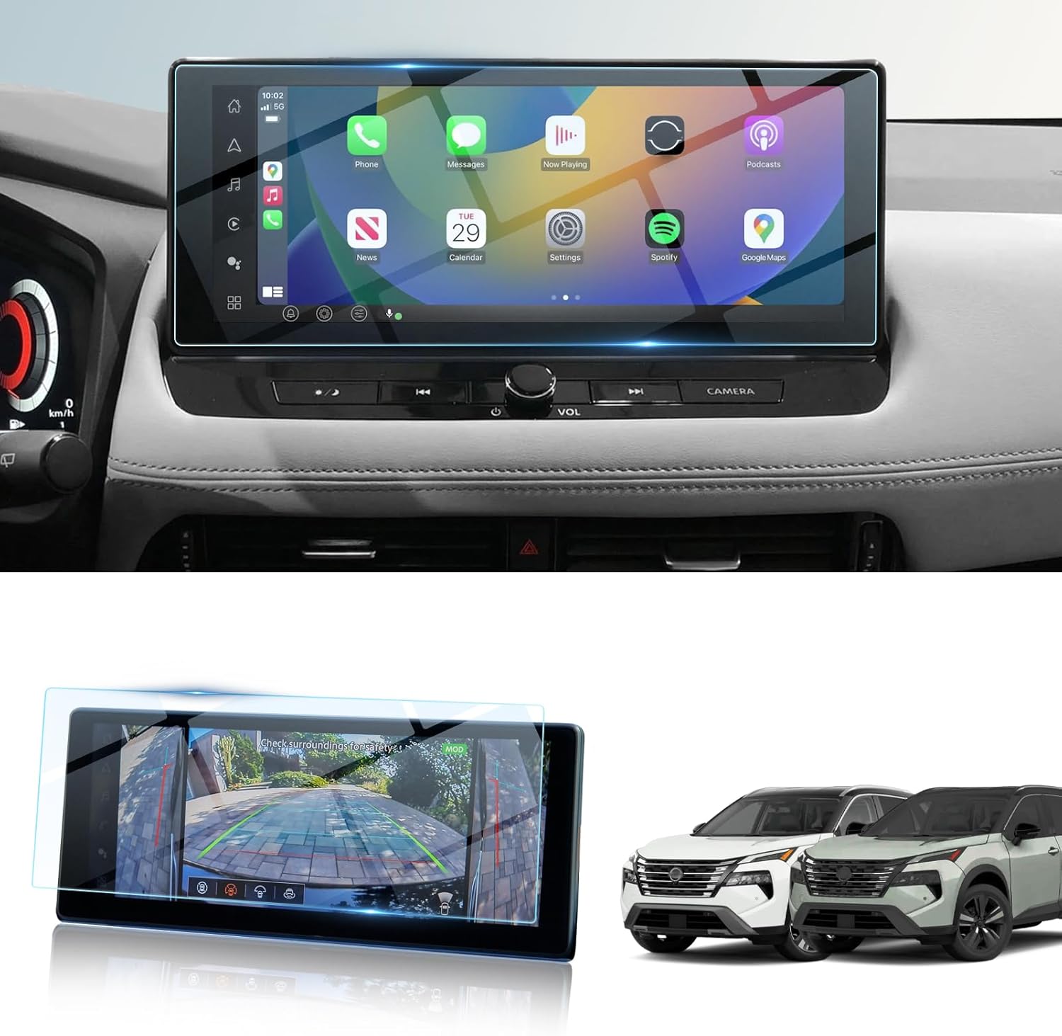 For Nissan Altima SL/ Rogue SL/ Platinum 12.3" Navigation Screen Protector 2022+