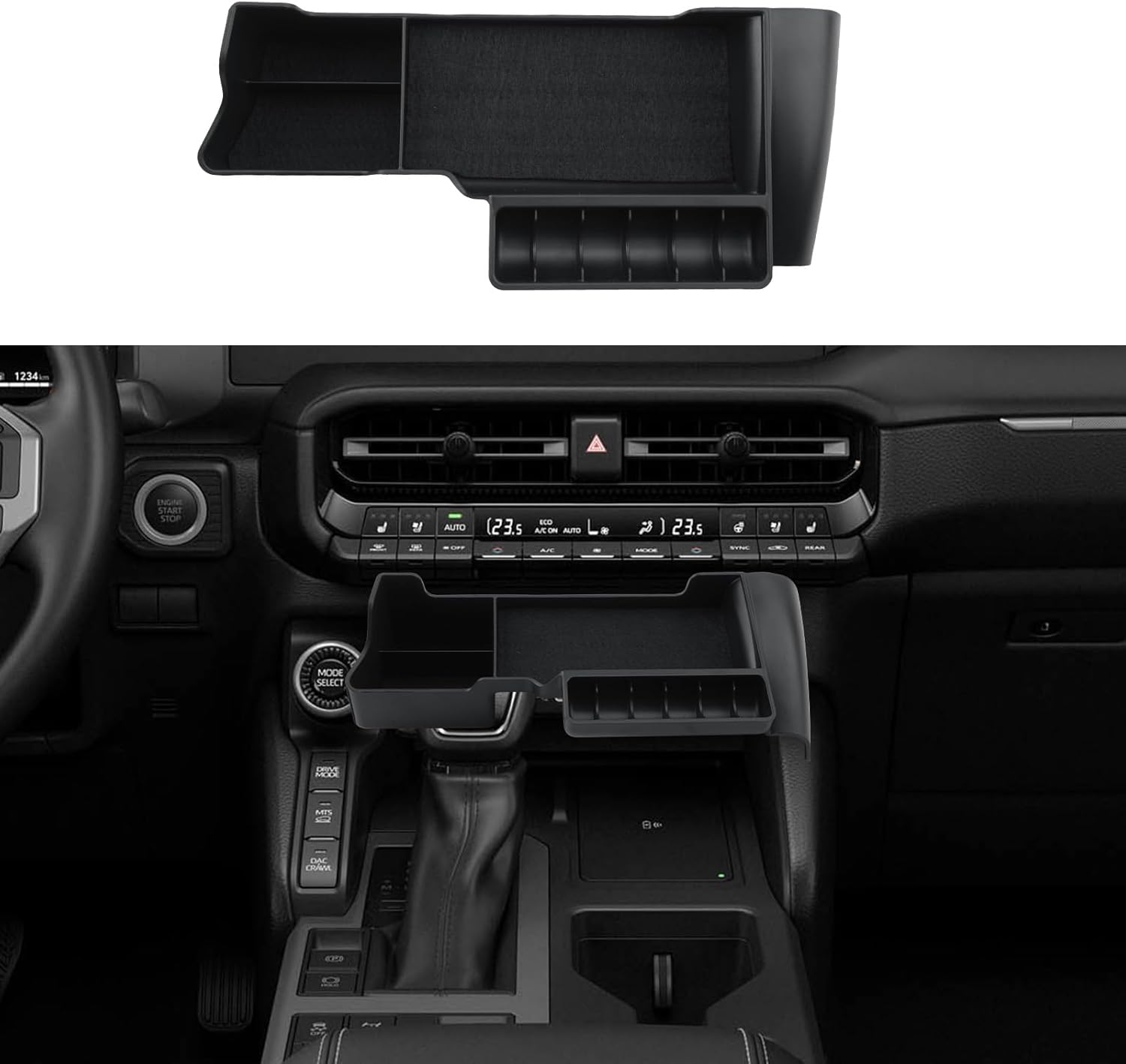 For Toyota Land Cruiser 250 Center Console Organizer 2024 2025 2026