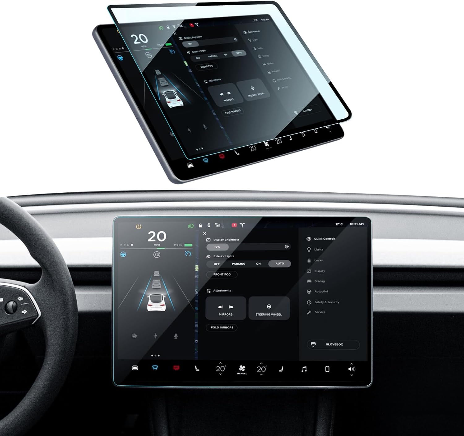 Protector de pantalla Tesla Model 3 Model Y 15"