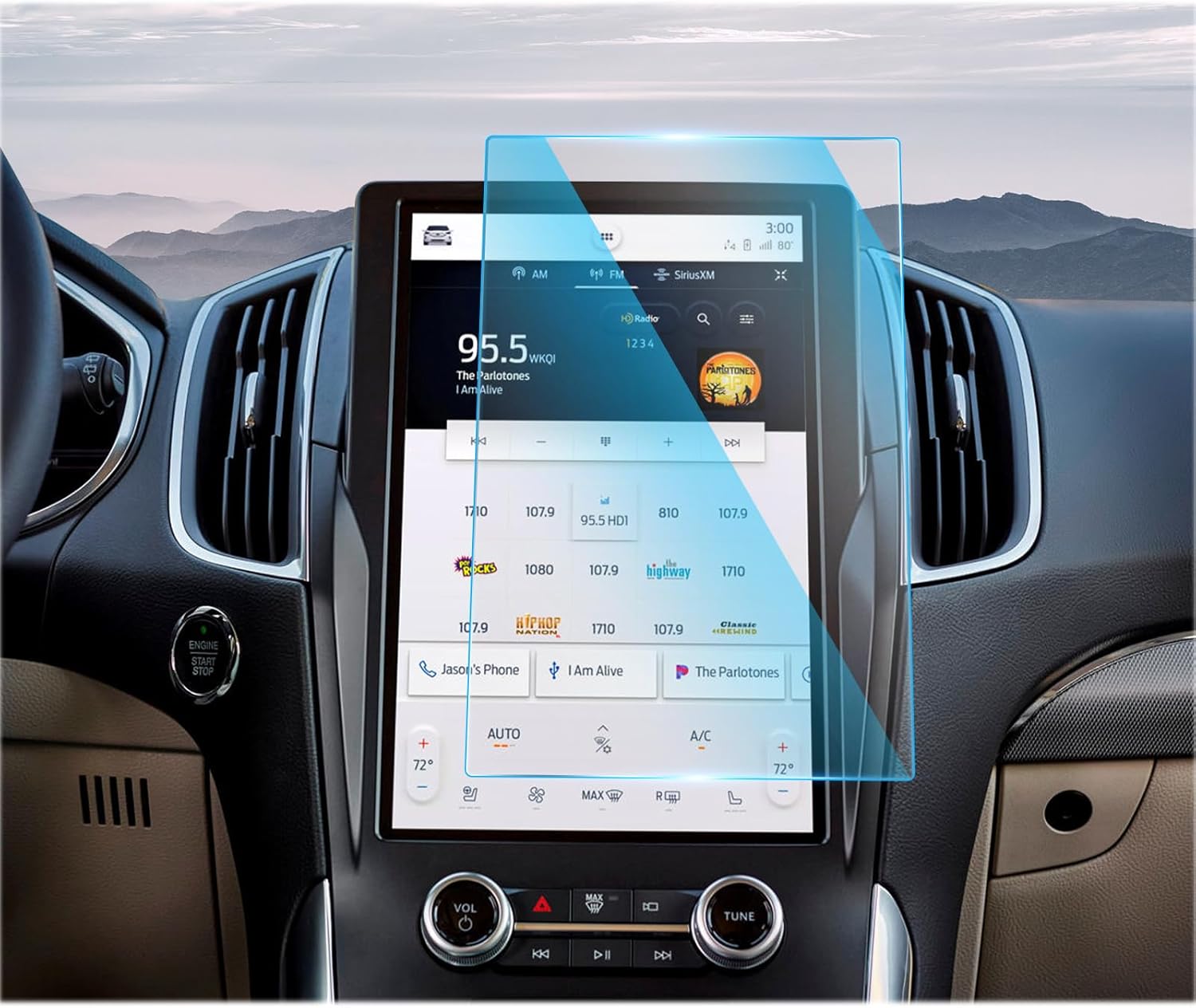 For Ford Edge 12" Navigation Screen Protector 2020+