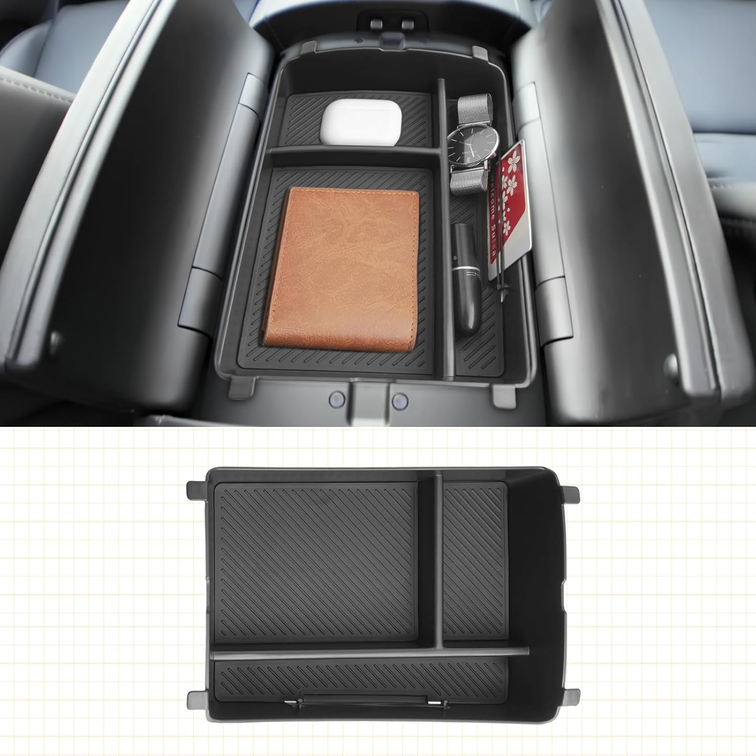 For Hyundai Palisade Hybrid Calligraphy 7-Seater Console Armrest Box 2026+