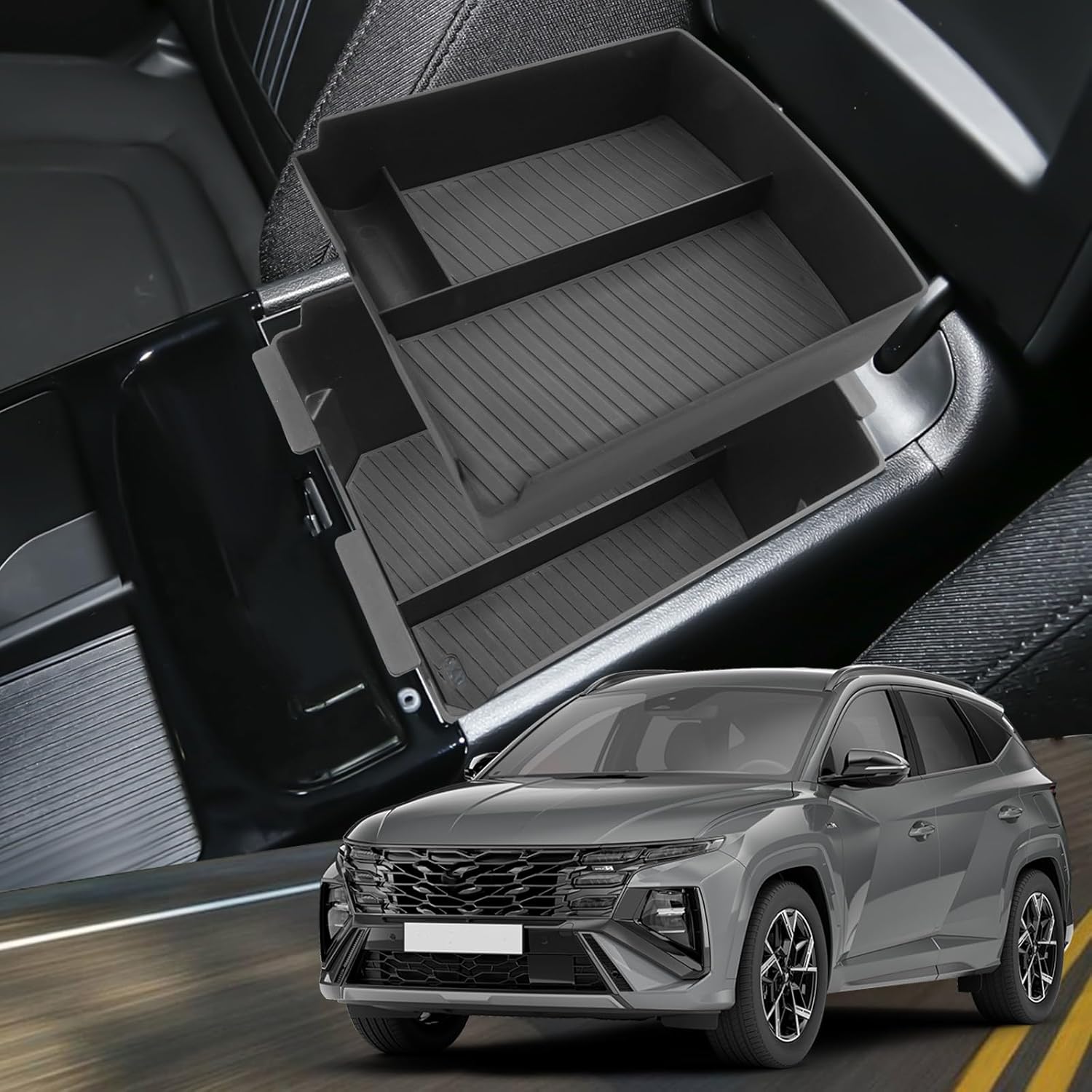 For Hyundai Tucson Limited Center Console Tray 2 Pack 2025