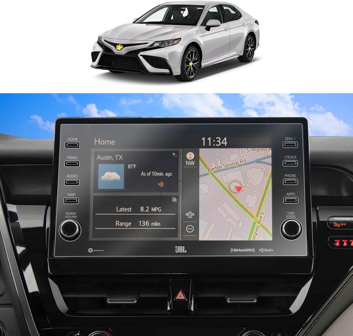 Toyota Camry Displayschutzfolie 2021+