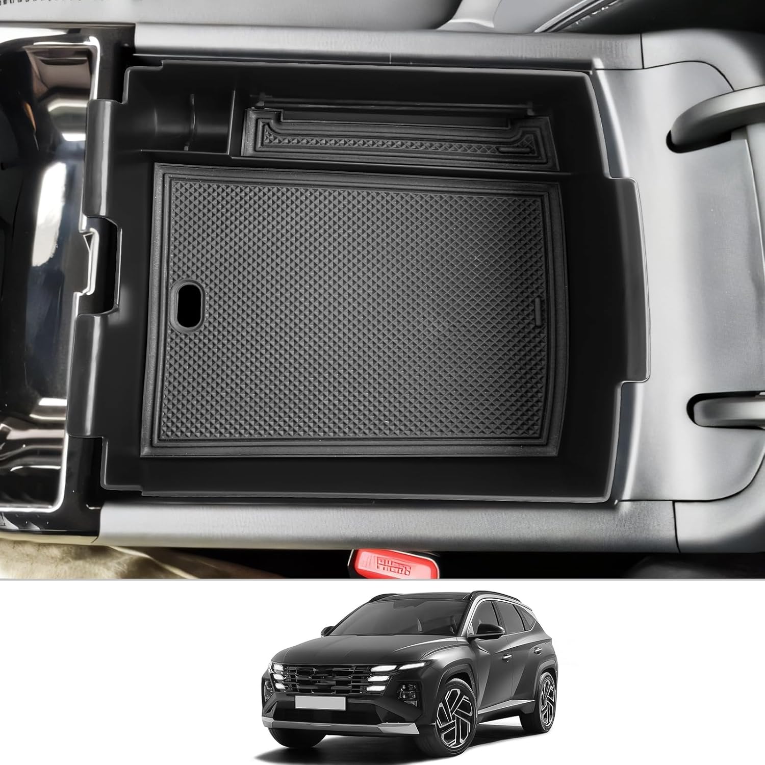 For Hyundai Tucson Limited Center Console Organizer 2025 (Electronic Transmission of AT ONLY)