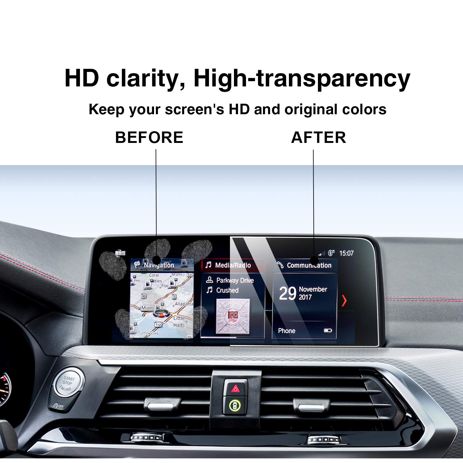 BMW X3 G01 X4 G02 Screen Protector 2018-2021 2022+ - LFOTPP Car Accessories