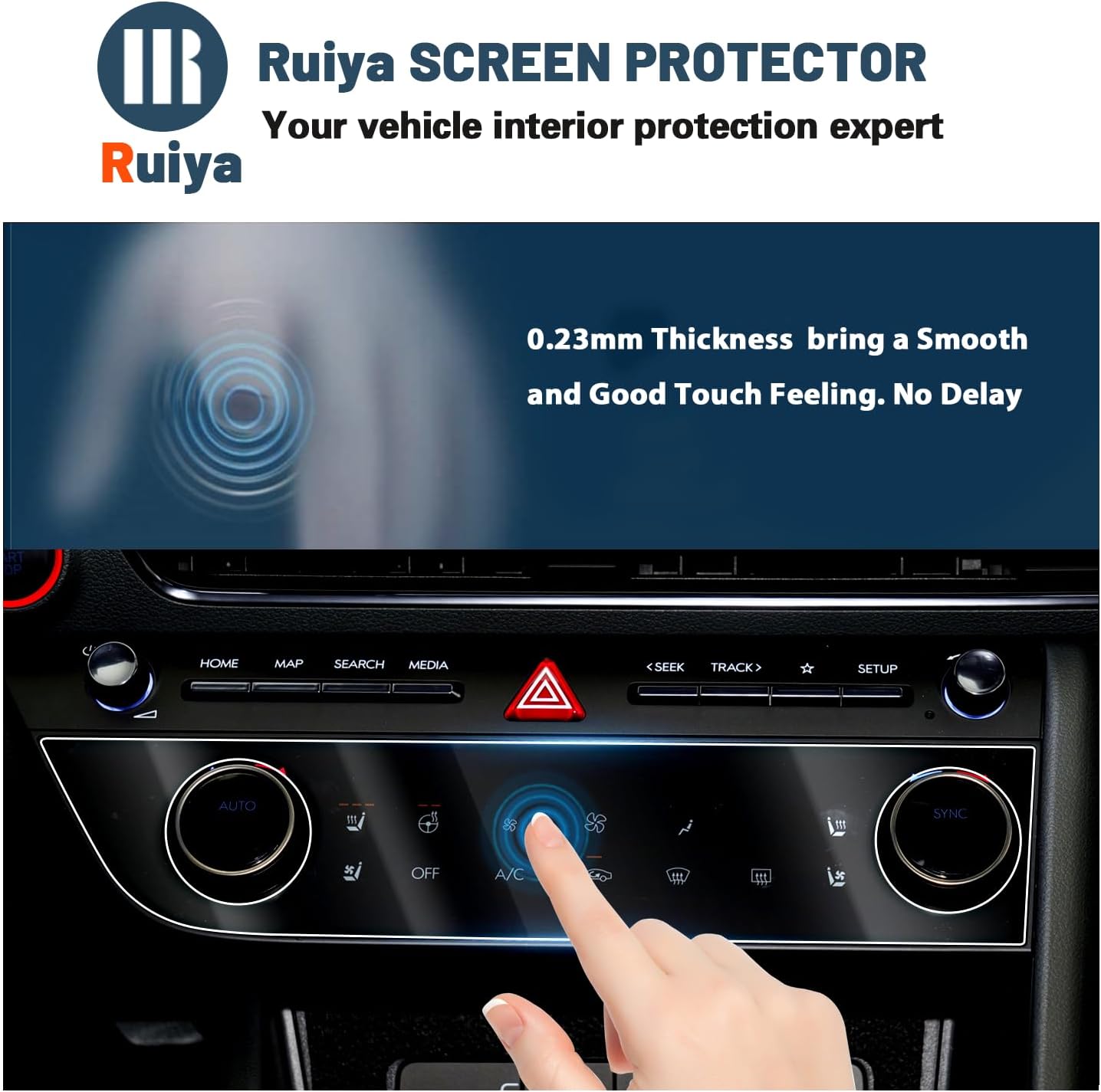 For Hyundai Sonata Air Conditioner Nano Film Screen Protector 2024 2025
