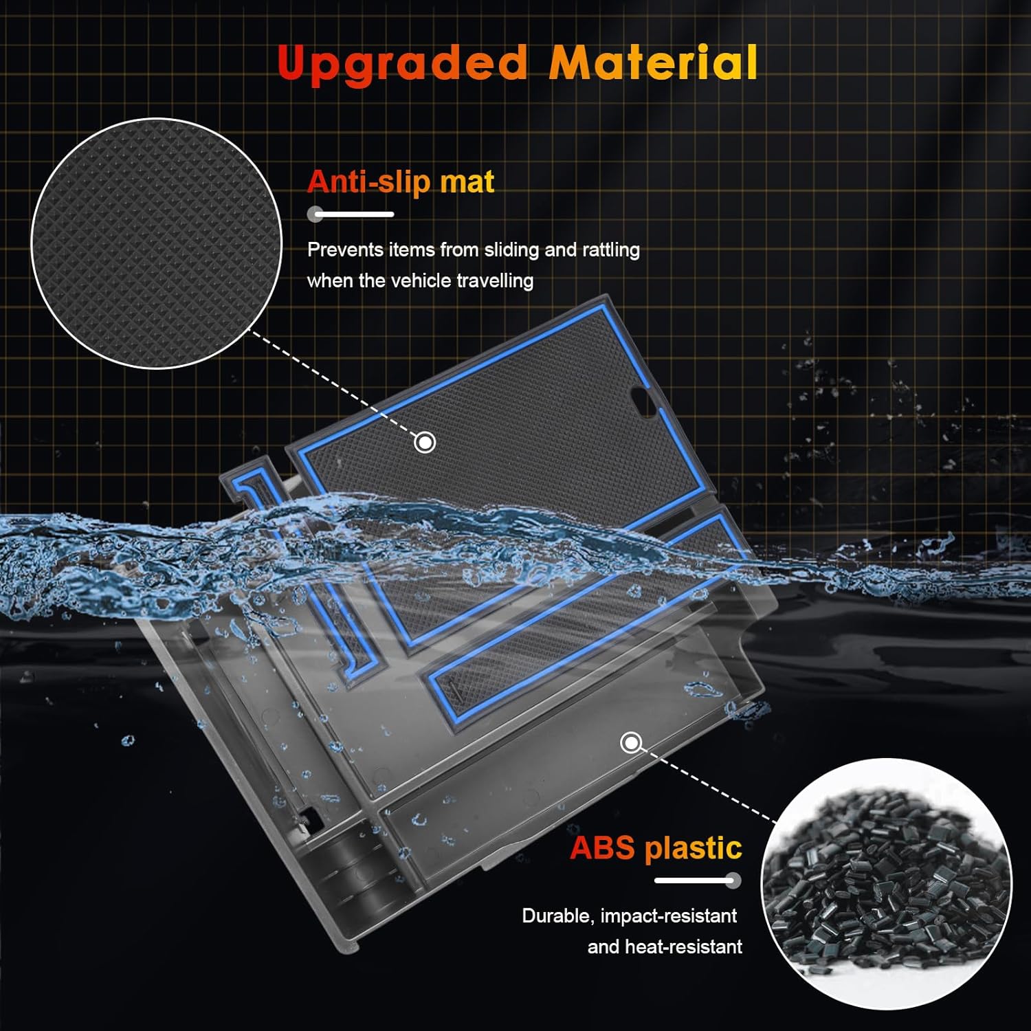 For Hyundai Palisade SE/SEL/XRT/Limited/Calligraphy Center Console Armrest Organizer Tray 2023 2024 2025