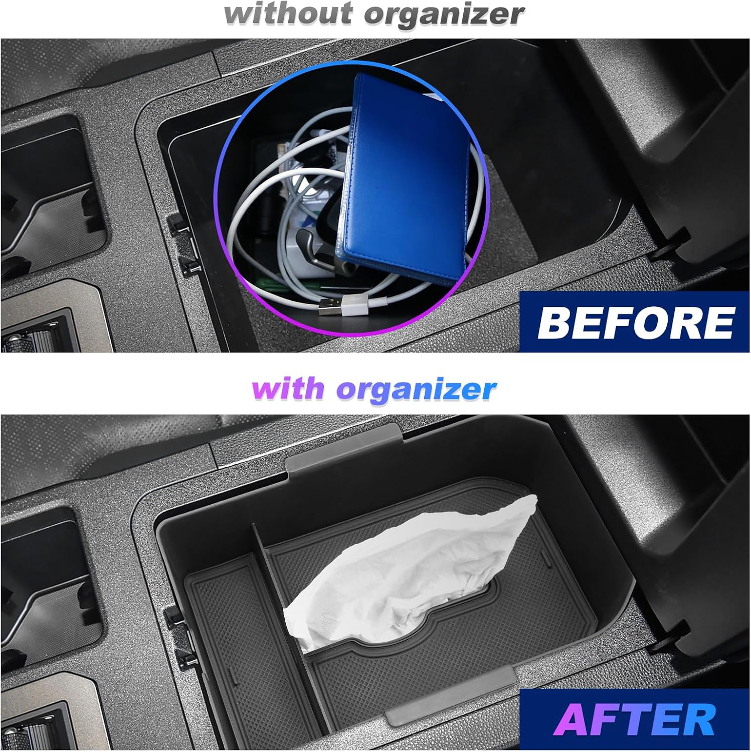 For Toyota Land Cruiser LC250 Prado J250 Center Armrest Organizer 2024 2025 2026