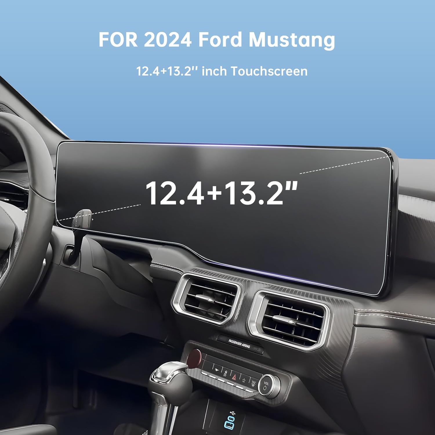For Ford Mustang EcoBoost/GT/GT SYNC4 Screen Protector 2024 2025