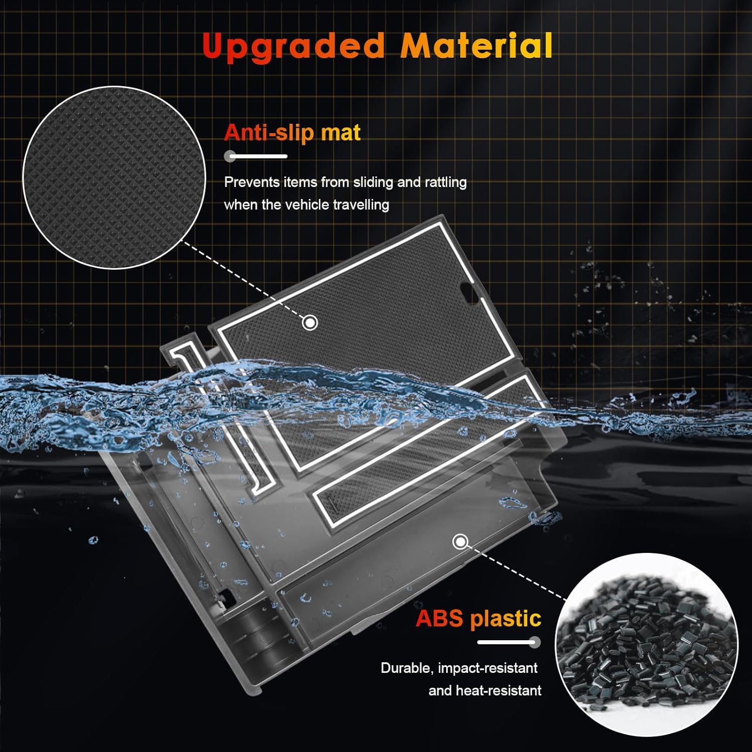 For Hyundai Palisade SE/SEL/XRT/Limited/Calligraphy Center Console Armrest Organizer Tray 2023 2024 2025