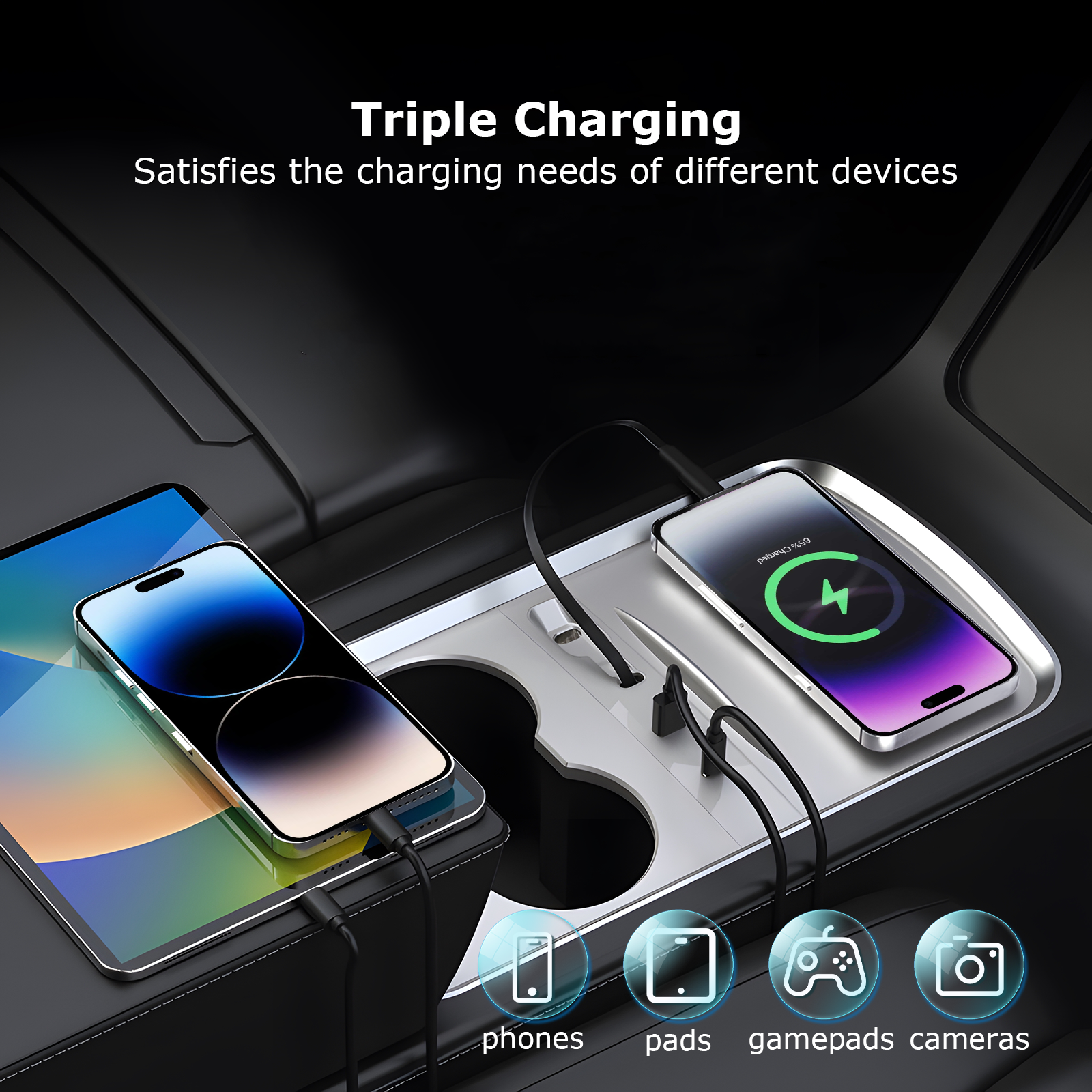 For Tesla Model 3 Model Y Docking Station of Center Console 2021 2022 2023