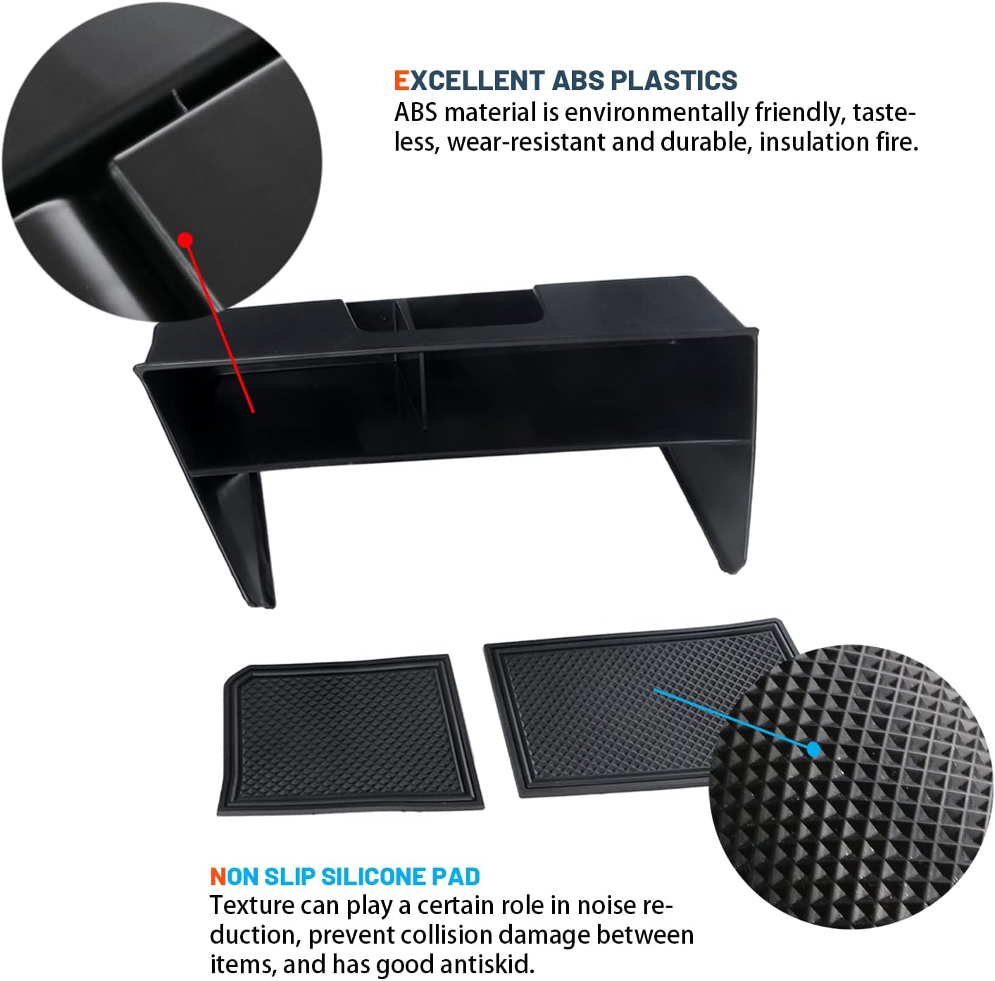 Bandeja de almacenamiento para reposabrazos central VW Golf 8 GTI Mk8 2020+