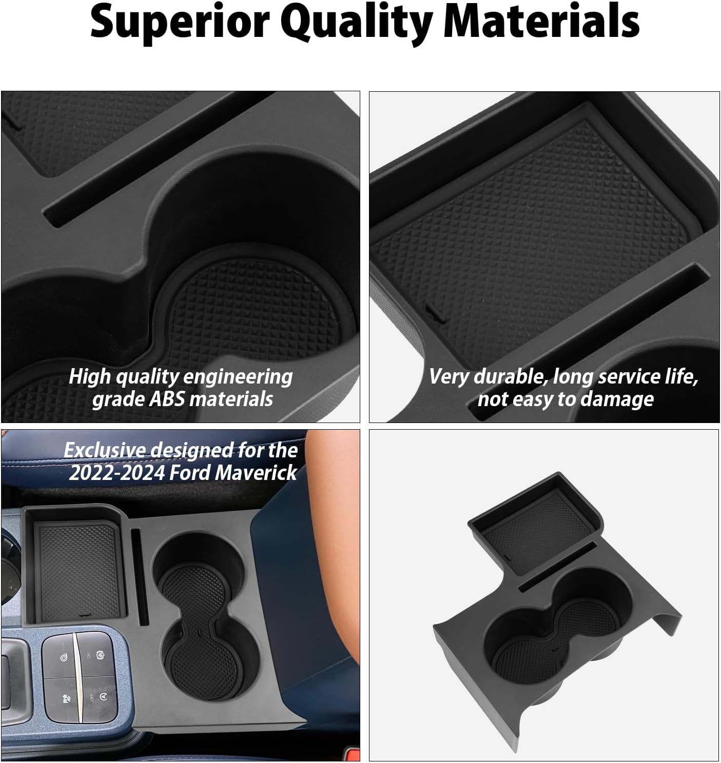 For Ford Maverick Cup Holder Expander Organizer 2021+
