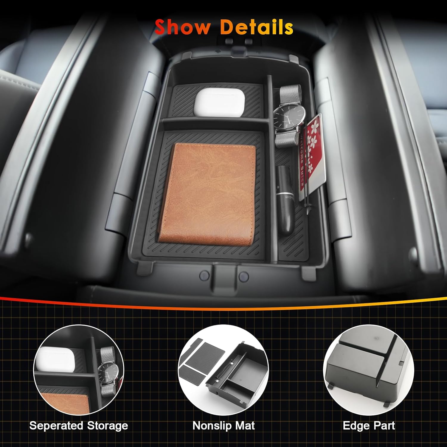 For Hyundai Palisade Hybrid Calligraphy 7-Seater Console Armrest Box 2026+