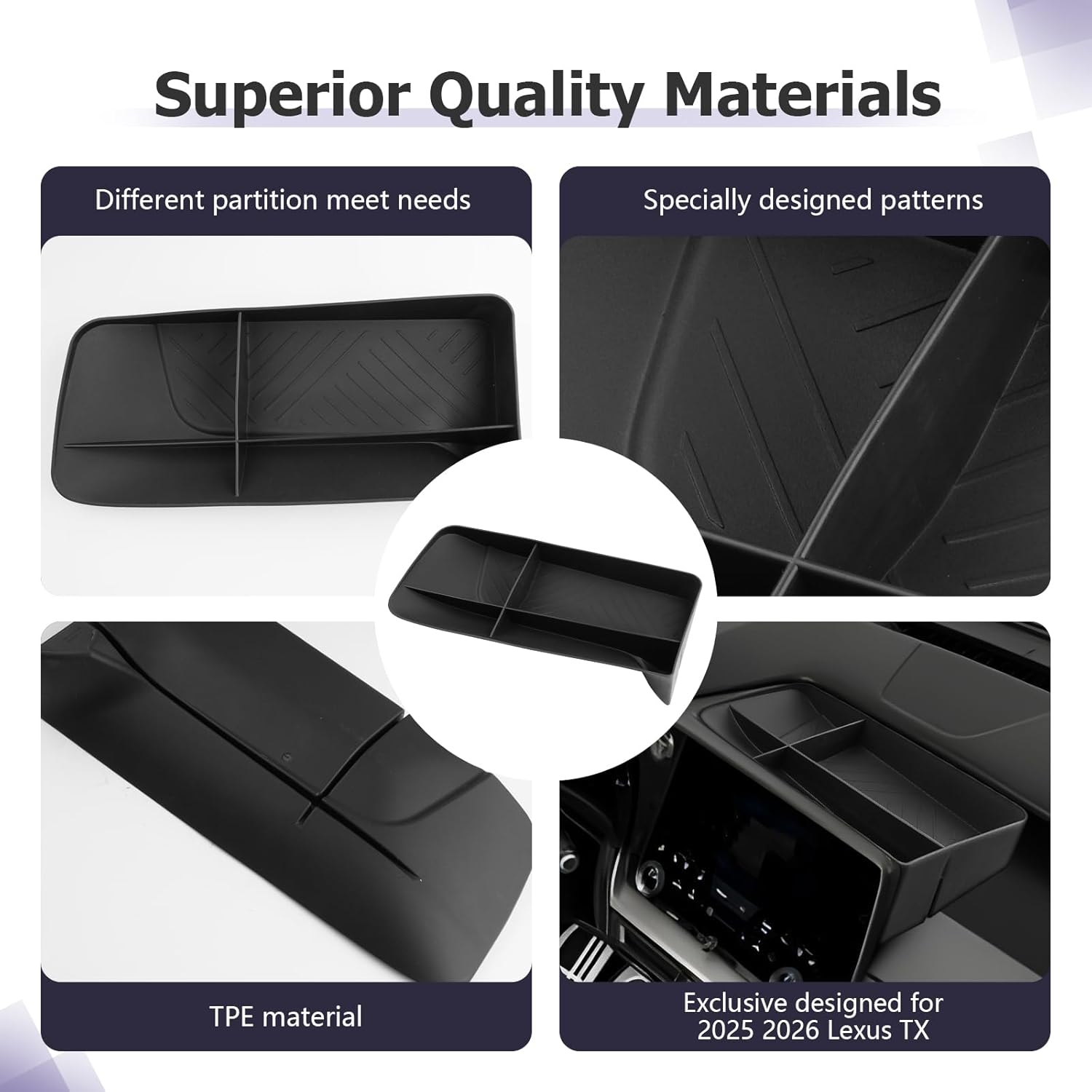 For Lexus TX 350/500h Console Organizer Tray 2025 2026+