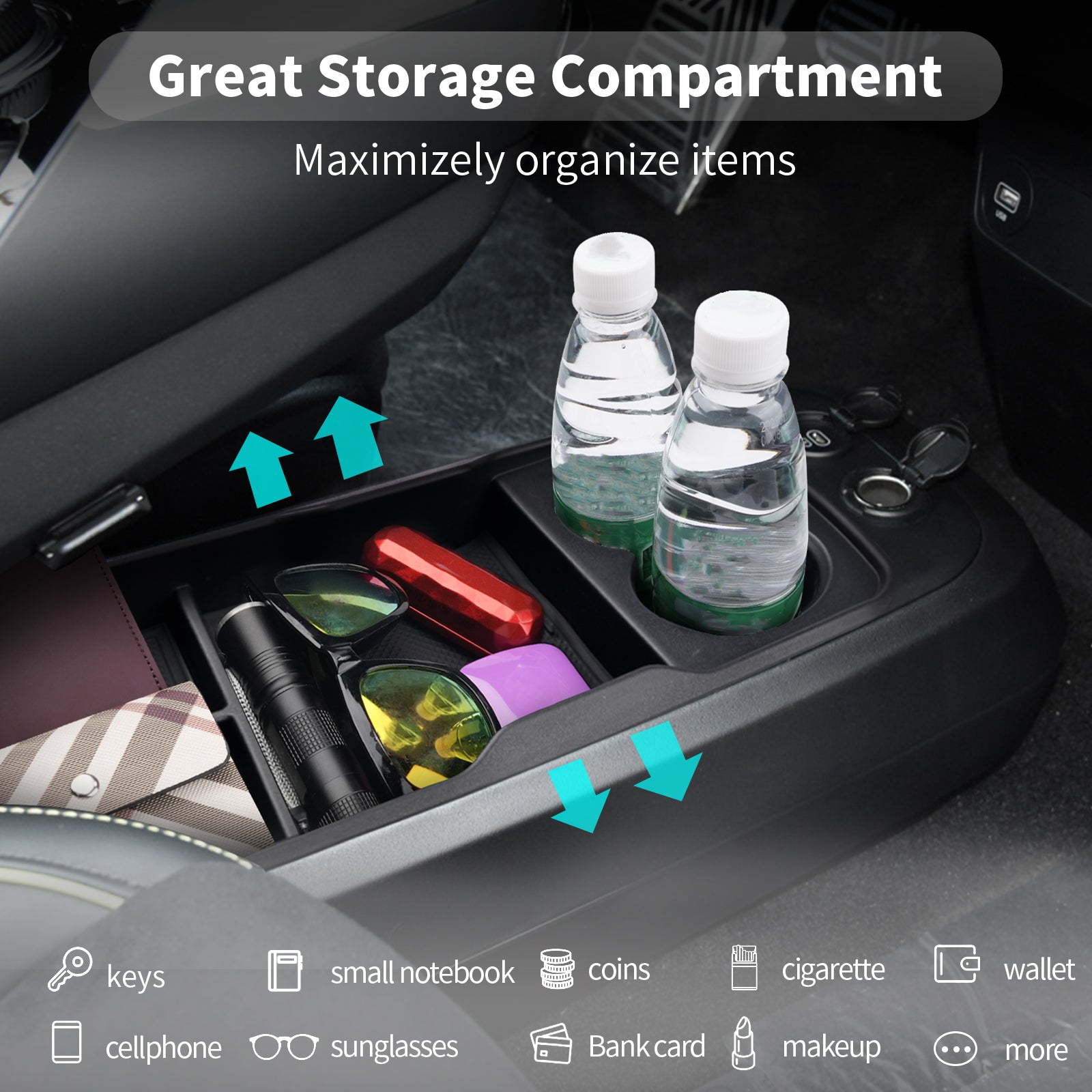 Kia EV6 Center Armrest Storage Tray 2021+ - LFOTPP Car Accessories