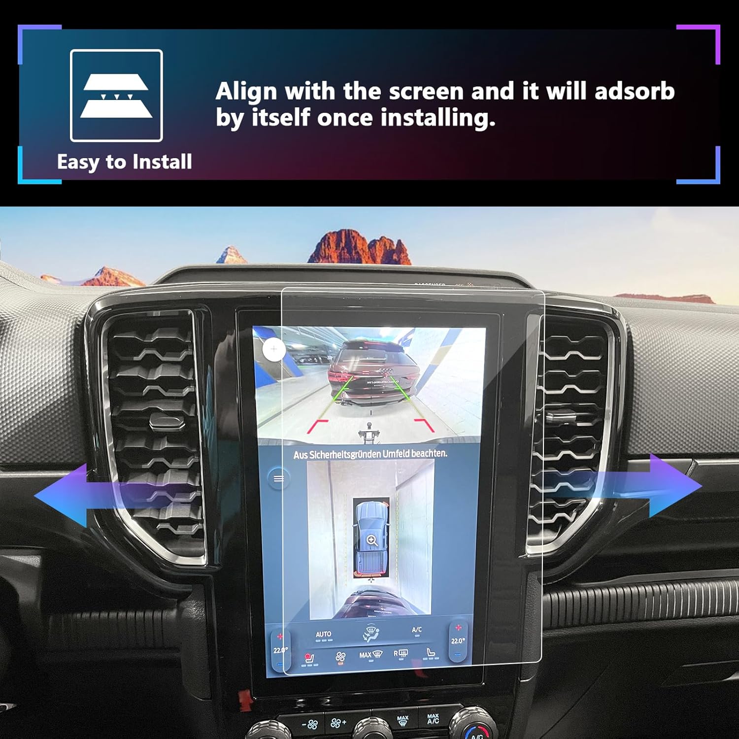 For Ford Ranger 10.1" Navigation Screen Protector 2024