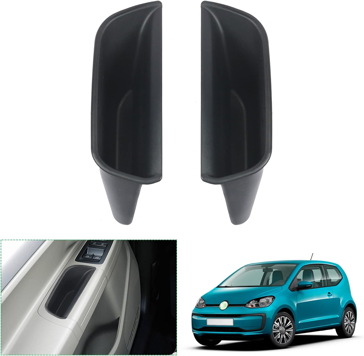 For VW UP GTI/Seat MII/Skodα Citigo Front Door Storage Box 2013-2023