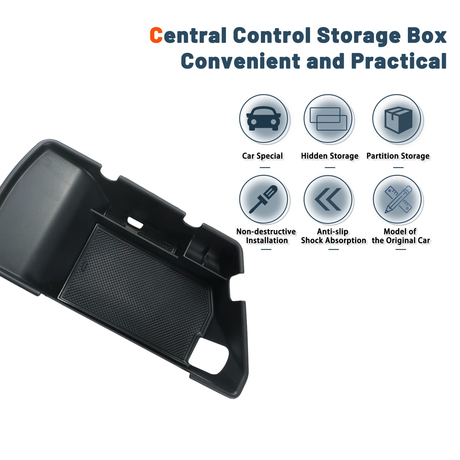 Dodge Challenger Center Console Organizer Tray 2015-2019 - LFOTPP Car Accessories