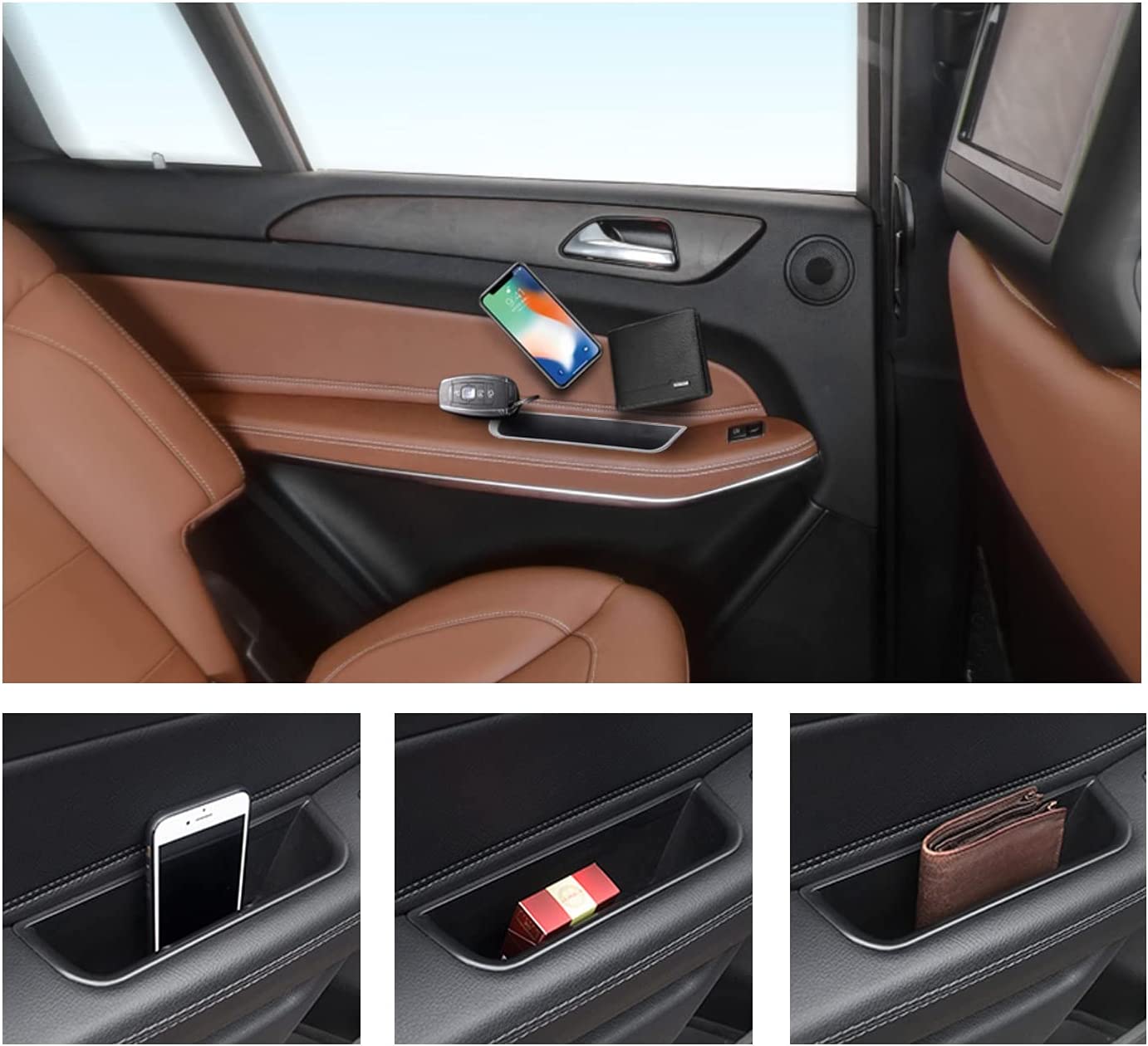 Mercedes GLS X166 Door Handle Storage Tray 2018 2019 - LFOTPP Car Accessories