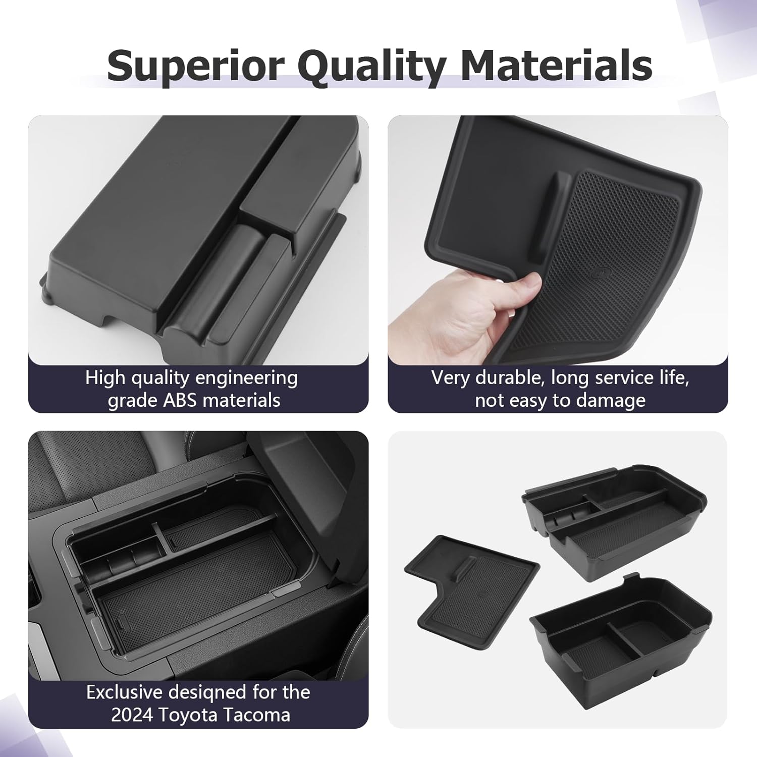 For Toyota Land Cruiser LC250 Prado J250 Center Armrest Organizer 2024 2025 2026