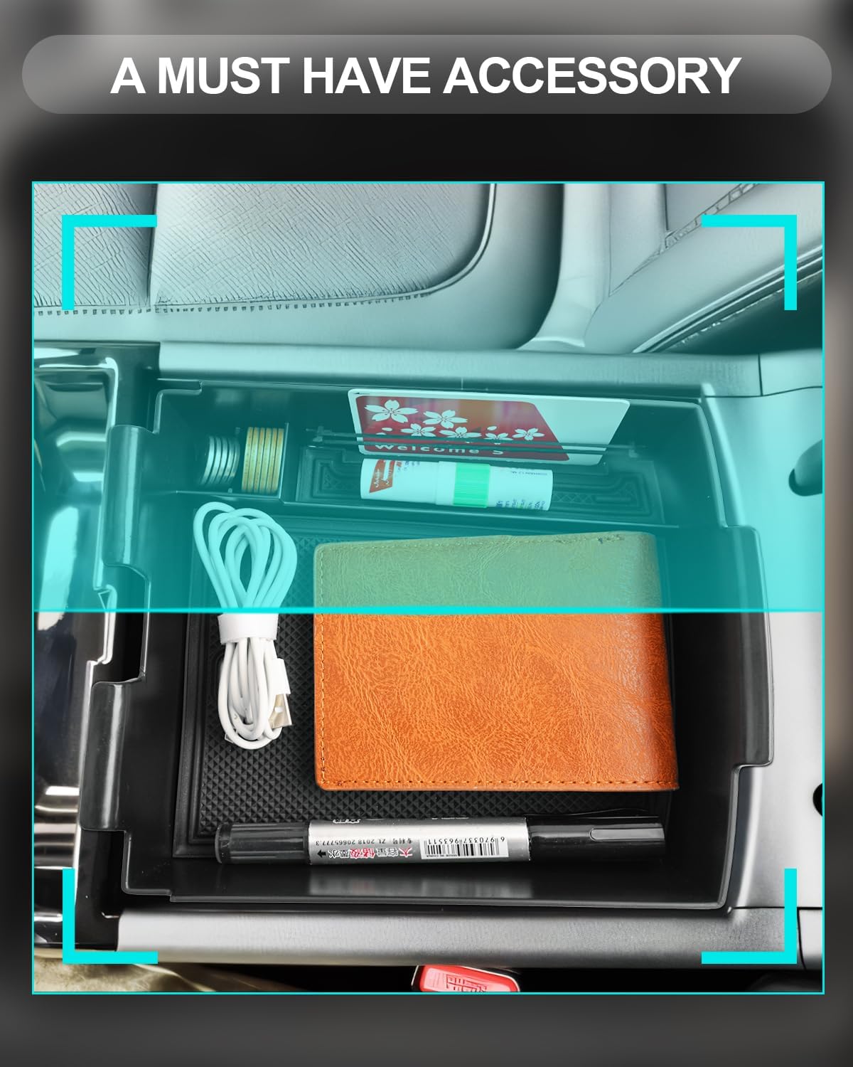 For Hyundai Tucson Limited Center Console Organizer 2025 (Electronic Transmission of AT ONLY)
