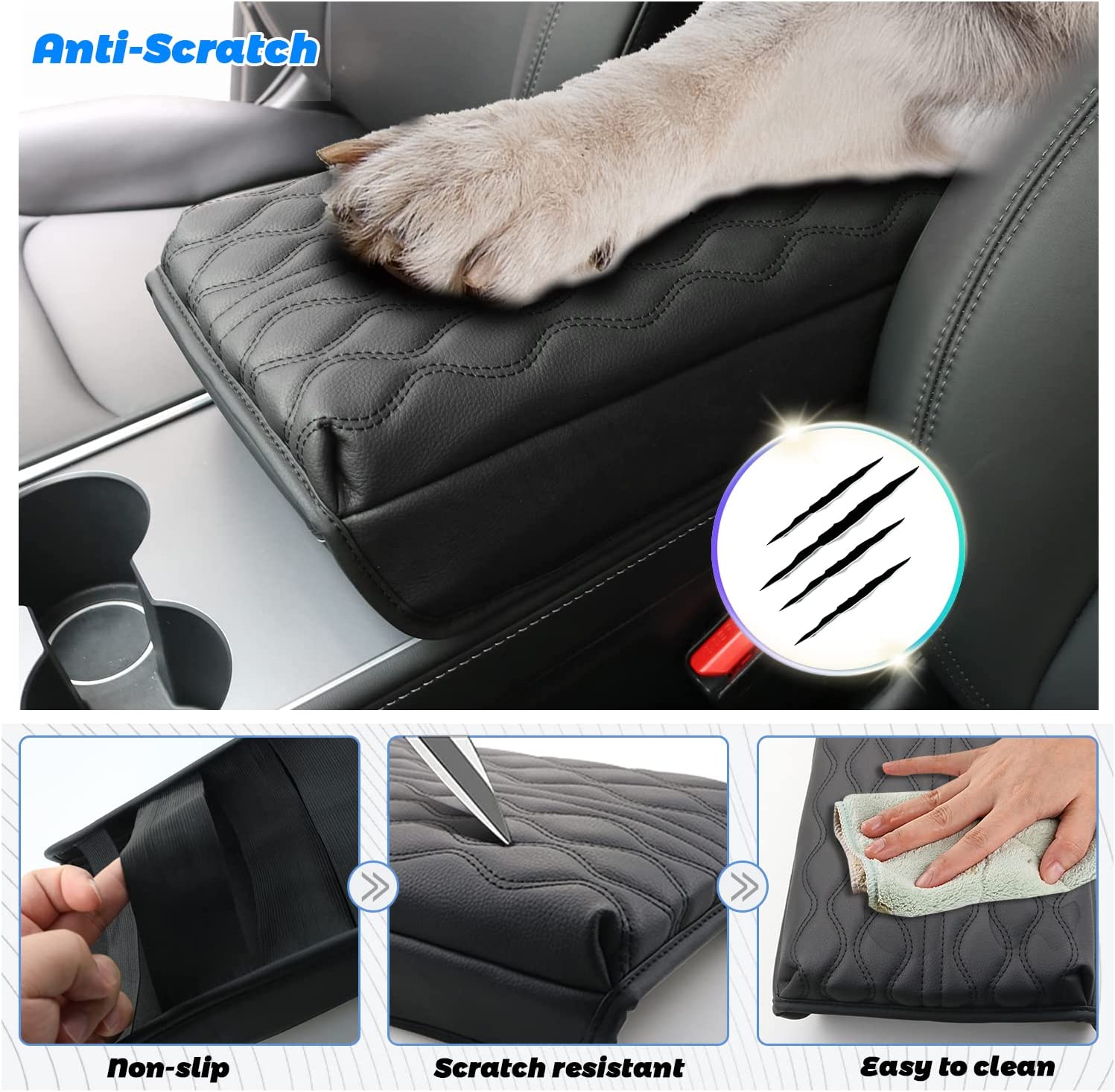 Tesla Model 3 Model Y Armrest Cover 2018+ - LFOTPP Car Accessories