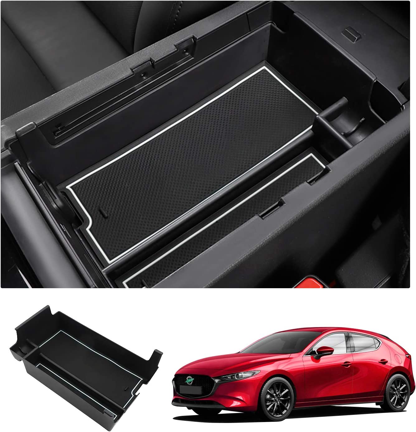 Mazda 3 Center Armrest Storage Tray 2019+ - LFOTPP Car Accessories