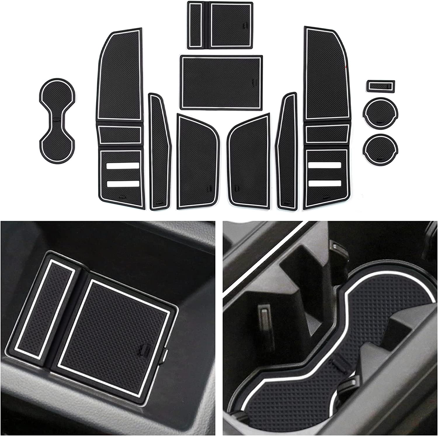 Audi Q3 F3 mk2 Door Slot Mats 2019 2020 - LFOTPP Car Accessories