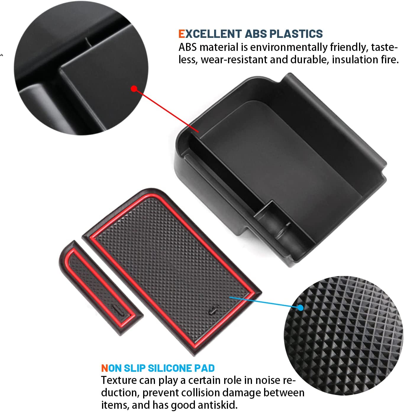 VW Golf 8 GTI Mk8 Center Armrest Storage Tray 2020+ - LFOTPP Car Accessories