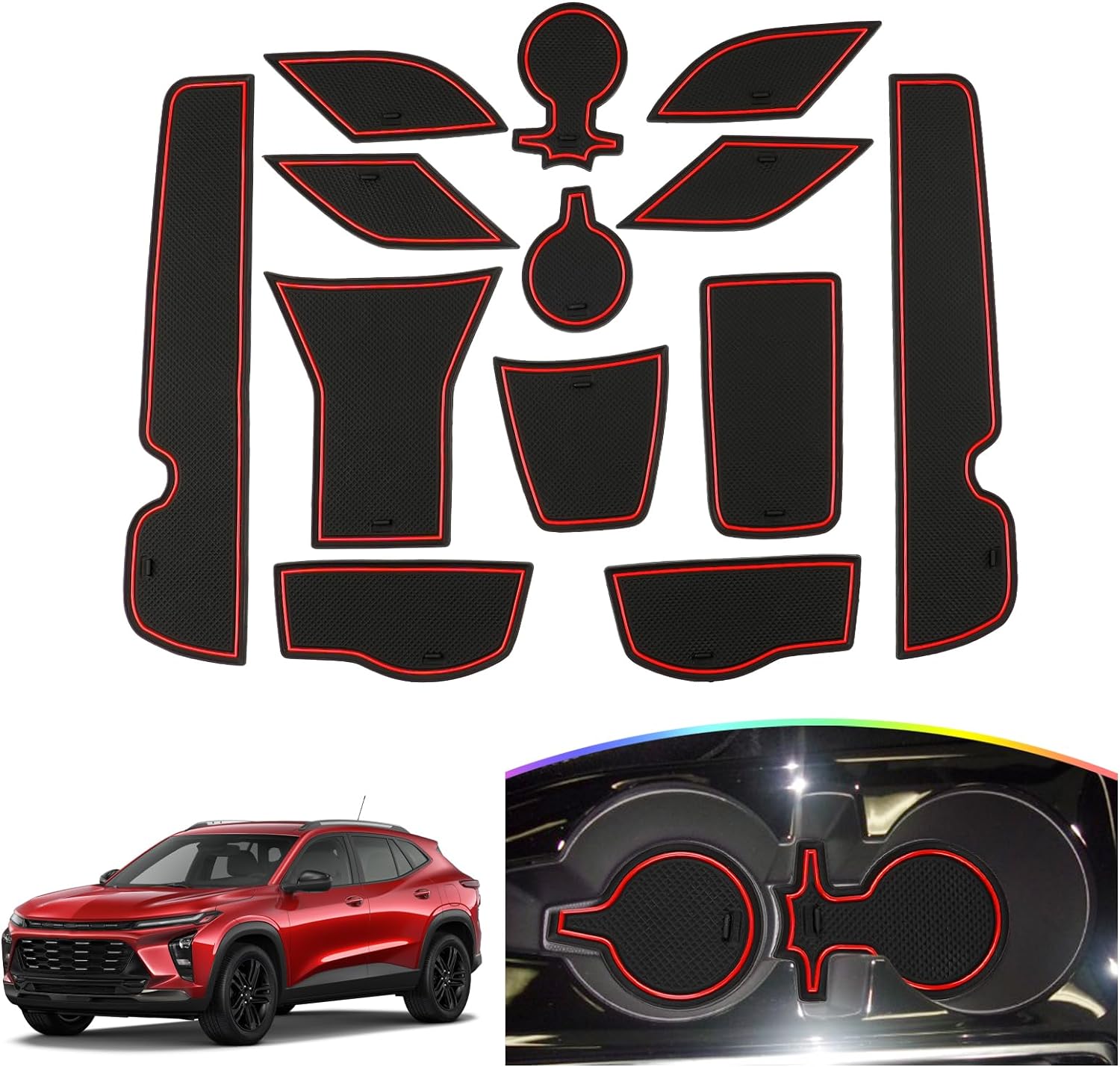 For Chevy Trax Door Slot Mats(14Pcs)2024 2025