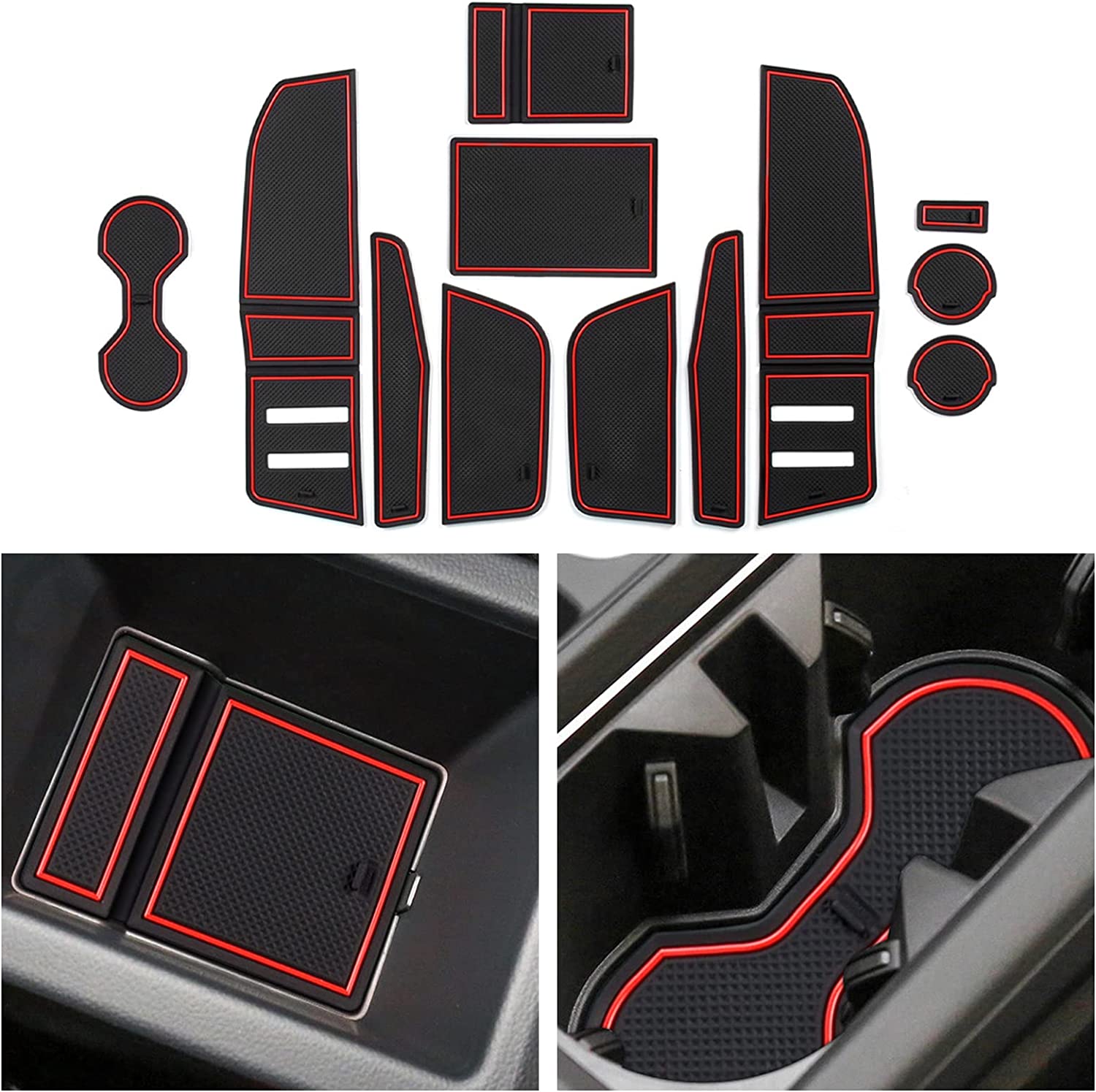 Audi Q3 F3 mk2 Door Slot Mats 2019 2020 - LFOTPP Car Accessories