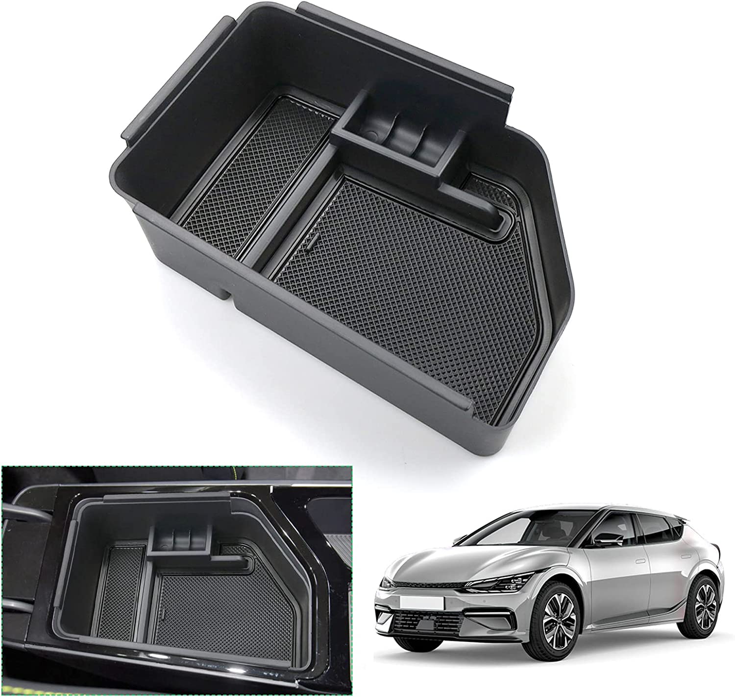 Kia EV6 Center Armrest Storage Tray 2021+ - LFOTPP Car Accessories