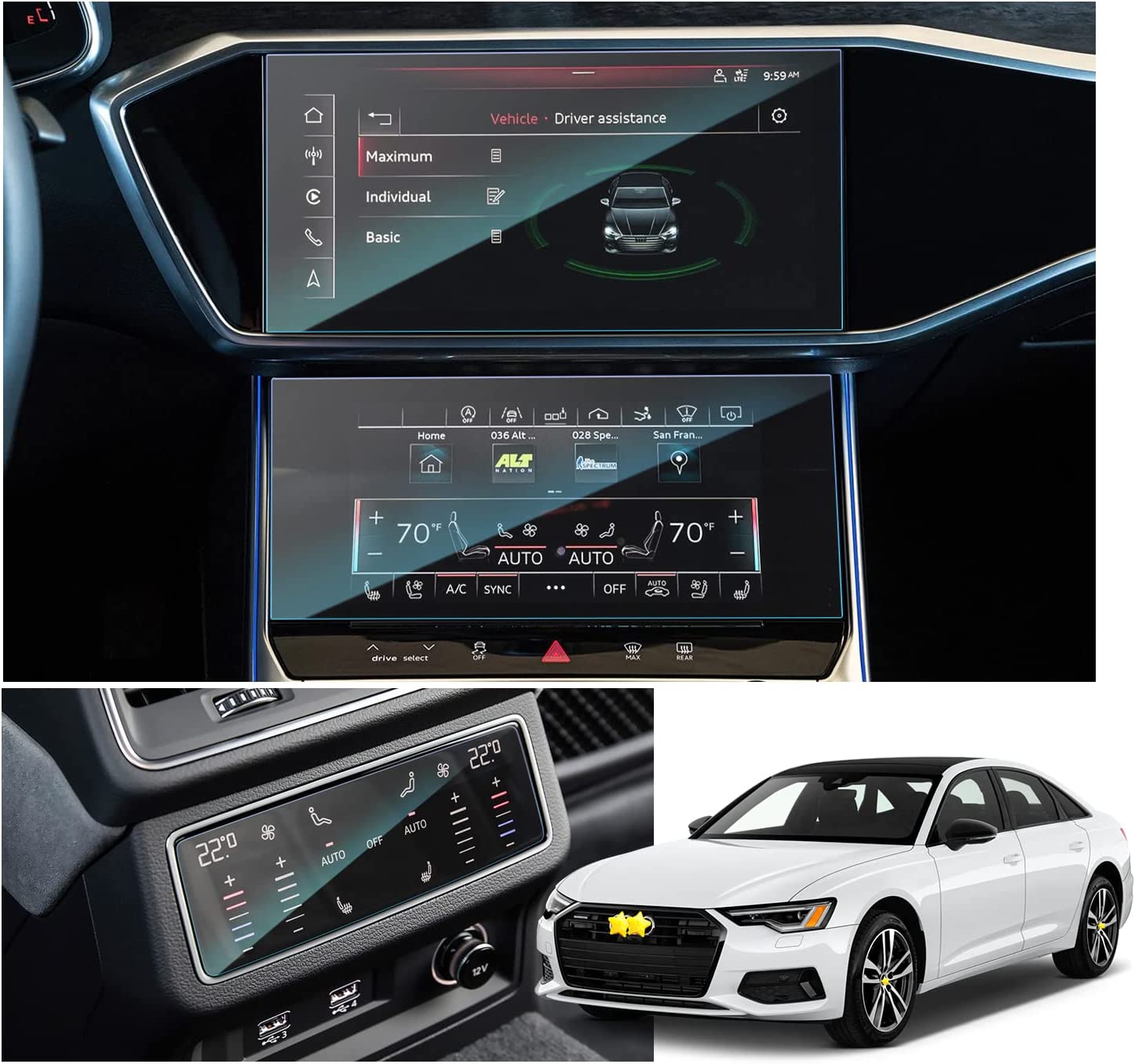 Audi A6 A7 Displayschutzfolie 2019+
