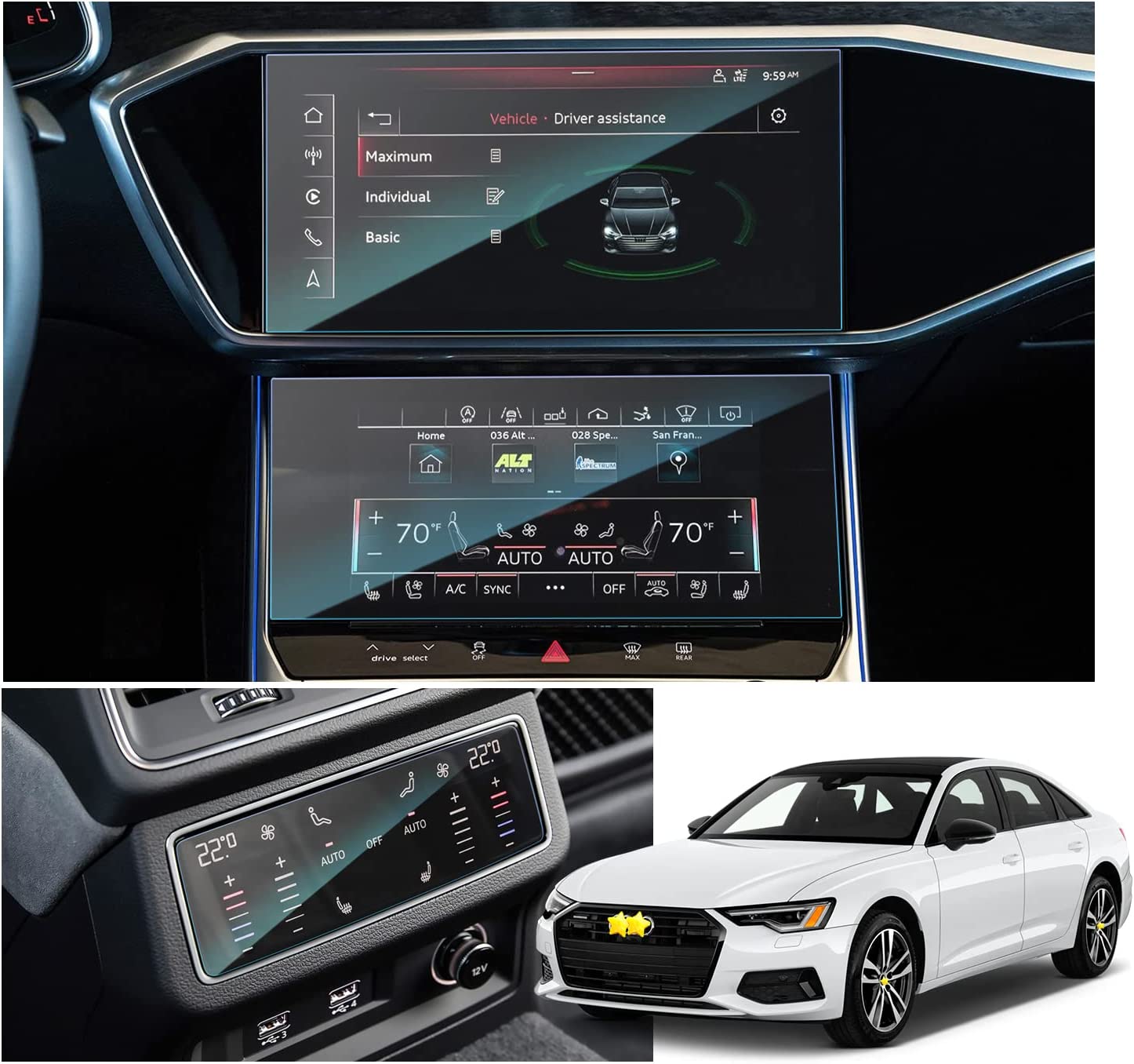 Audi A6 A7 Screen Protector 2019+ - LFOTPP Car Accessories