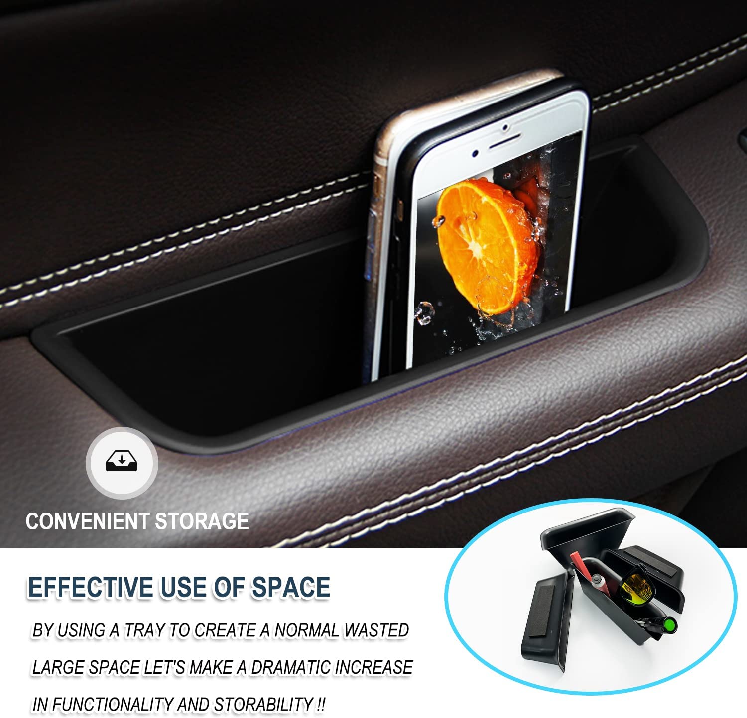 Mercedes GLS X166 Door Handle Storage Tray 2018 2019 - LFOTPP Car Accessories