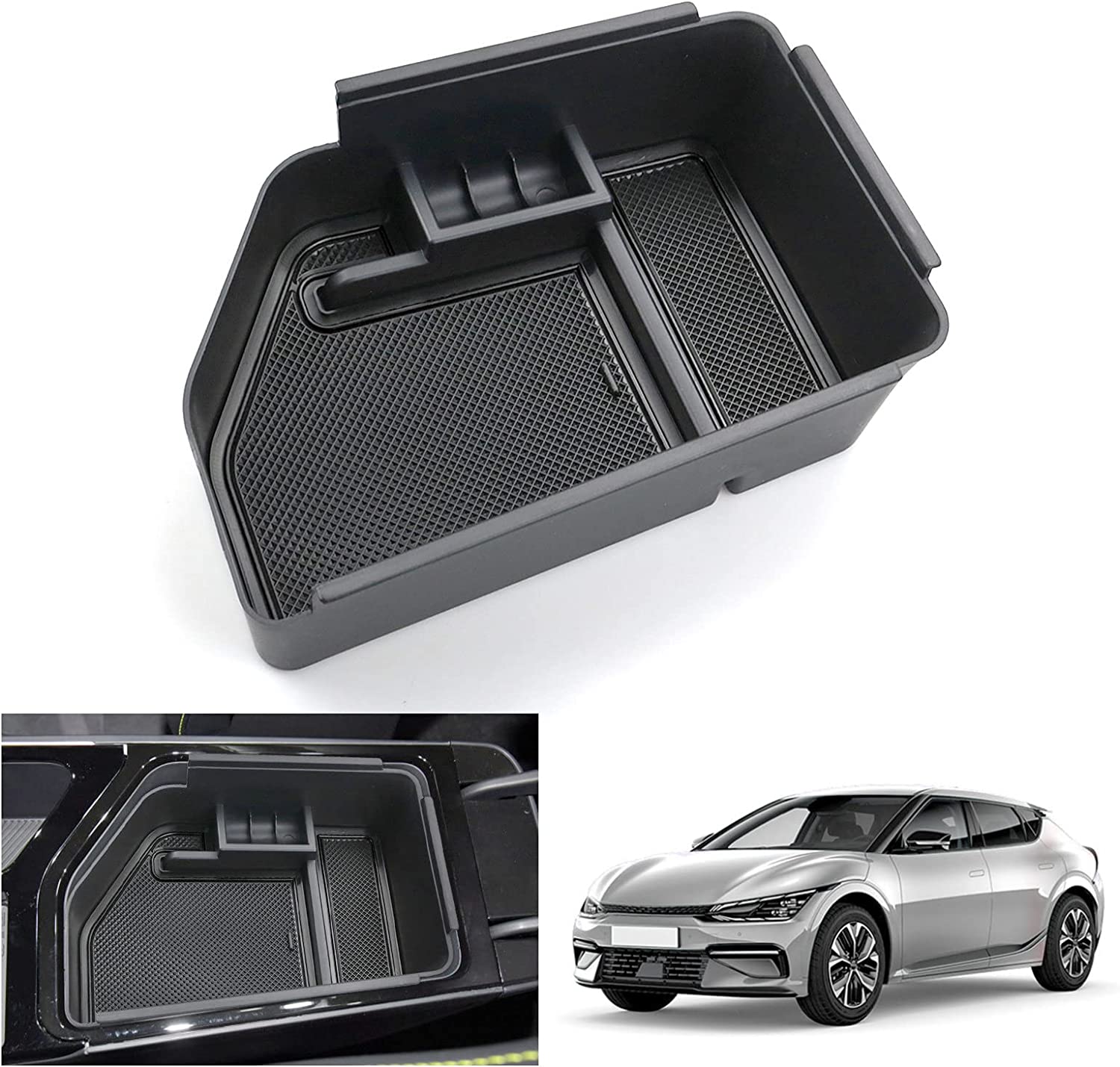Kia EV6 Center Armrest Storage Tray 2021+ - LFOTPP Car Accessories