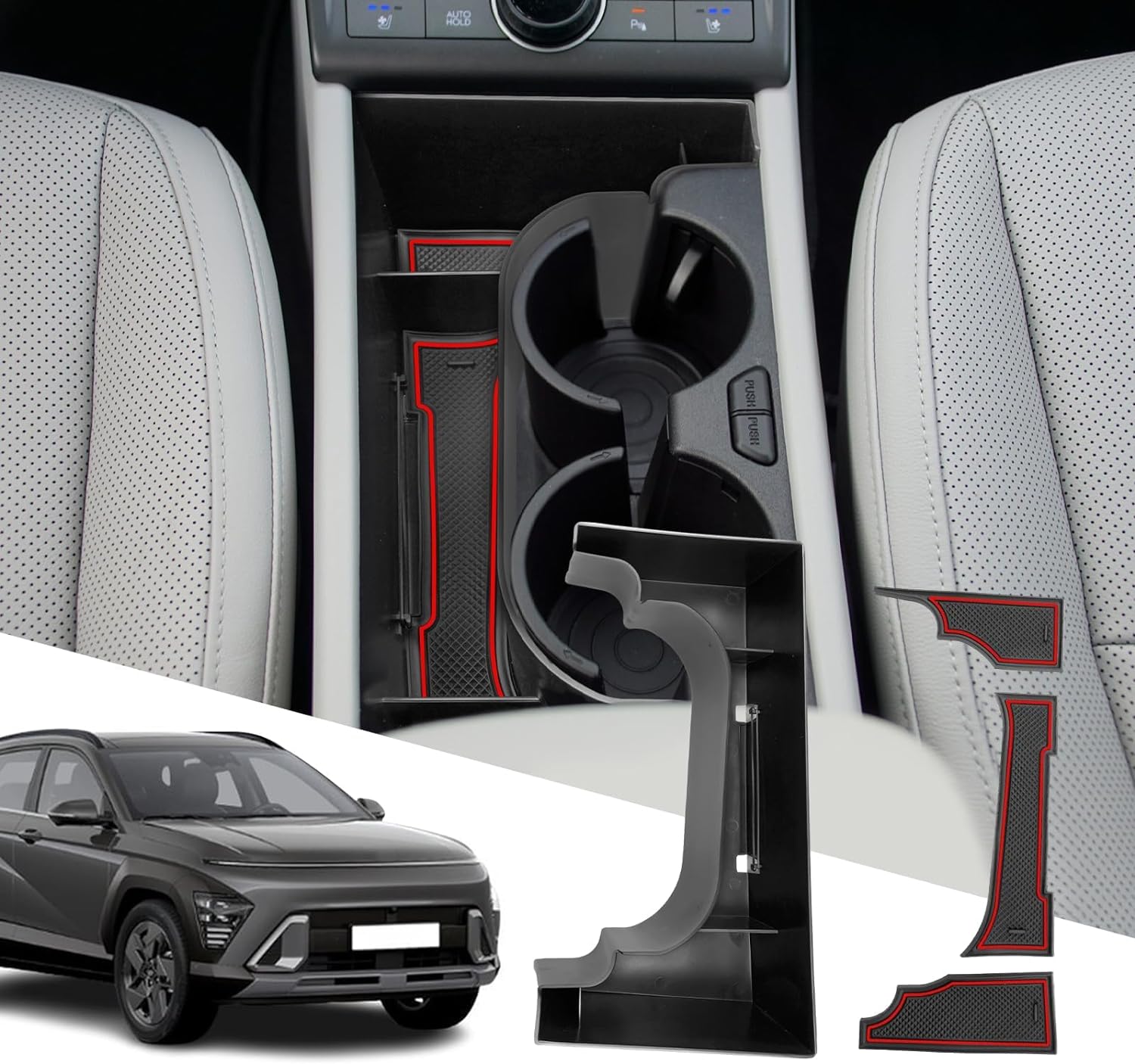 For Hyundai Kona Center Console Tray 2024 (Left-Hand)
