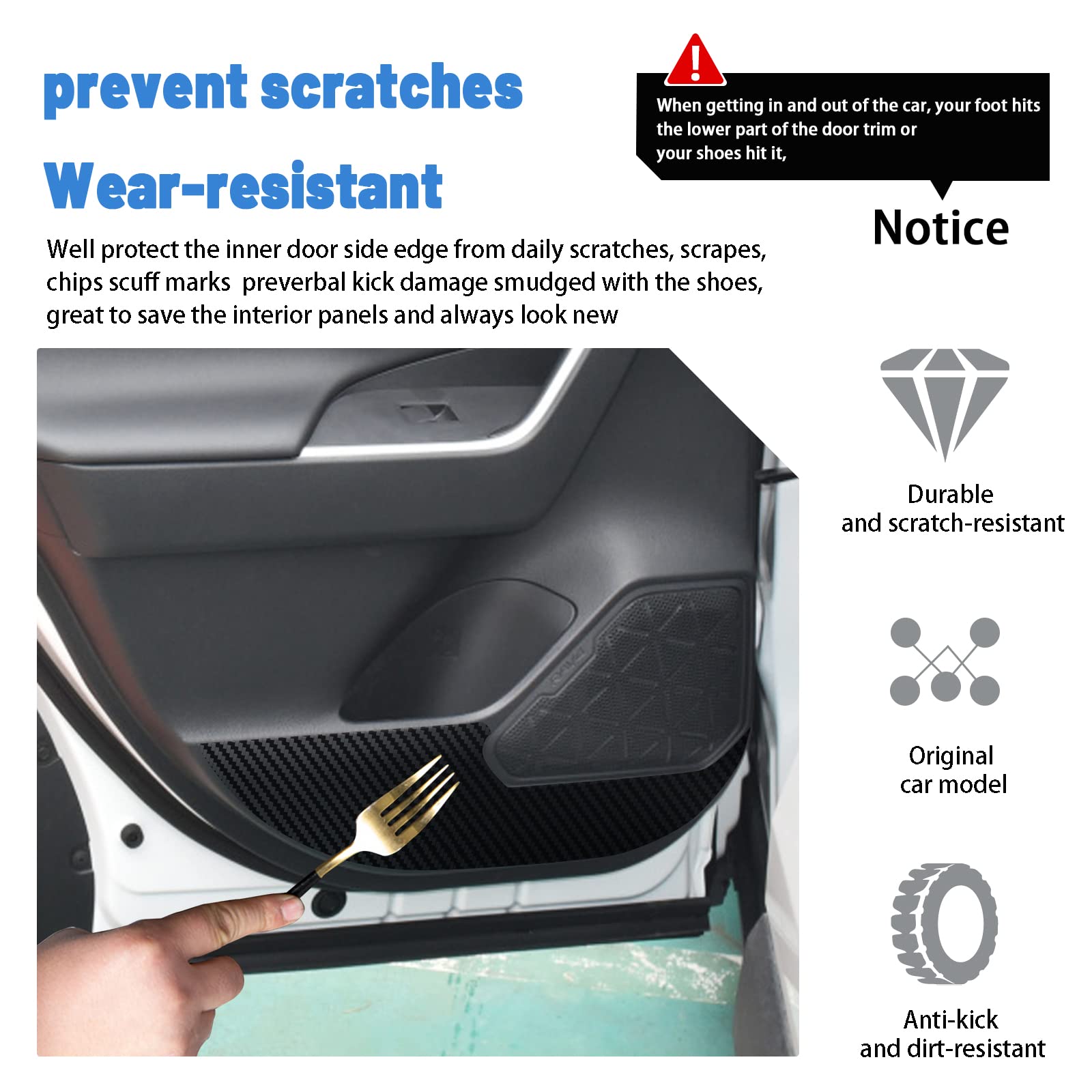 Almohadilla antipatadas para automóvil Toyota RAV4 2022+
