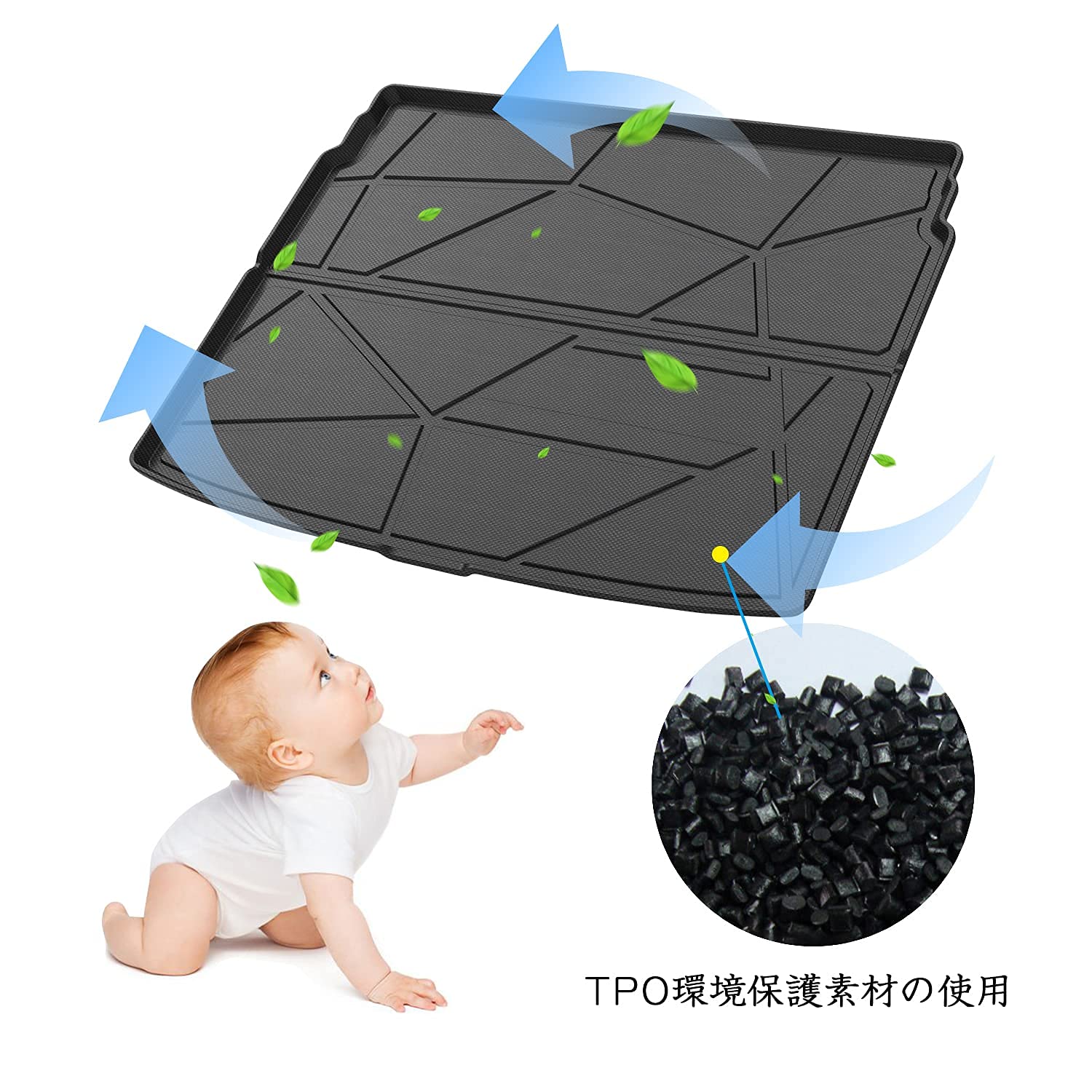 For Toyota Yaris Cross Trunk Mat 2021+