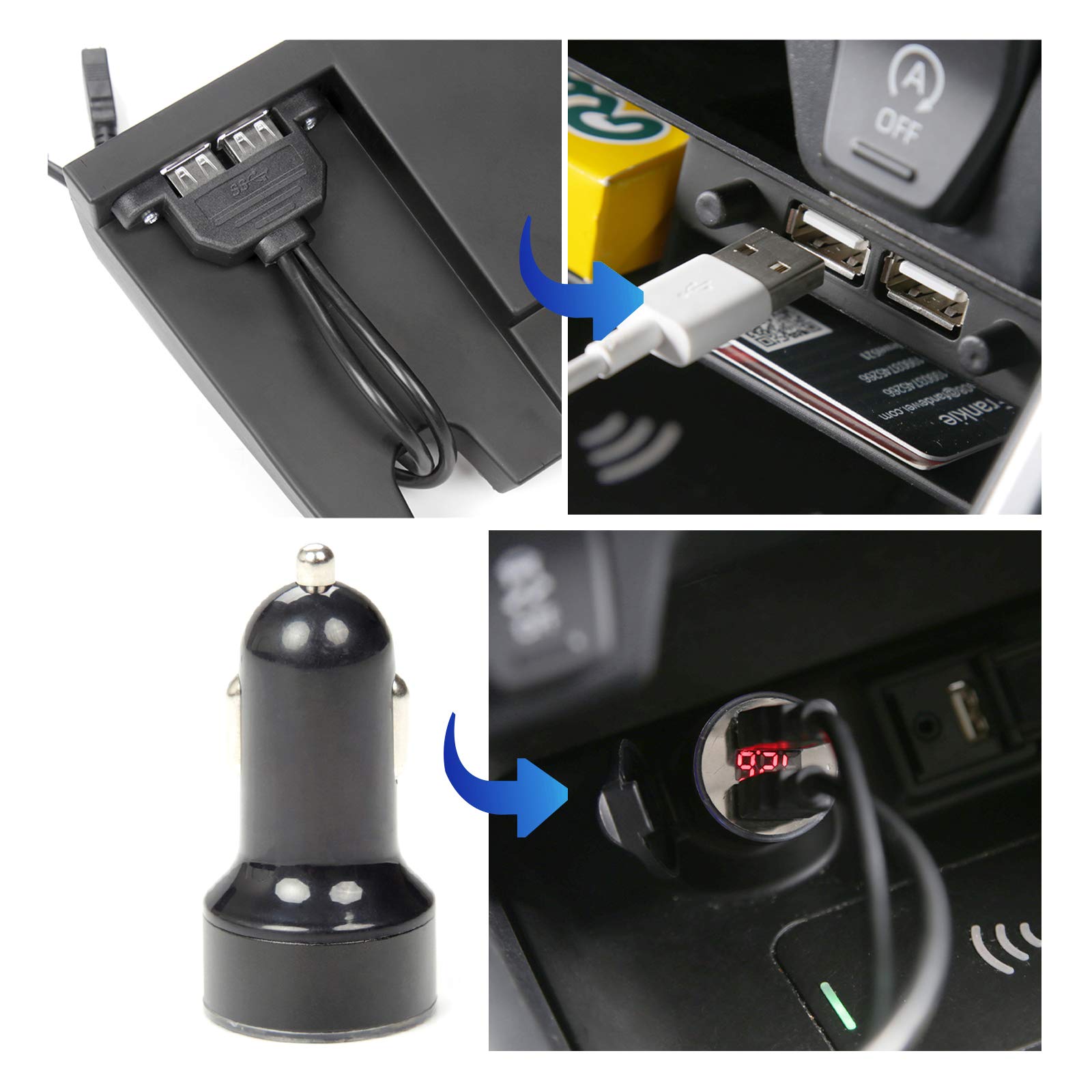 Bandeja de almacenamiento multifuncional con control central Toyota RAV4 5 2019+