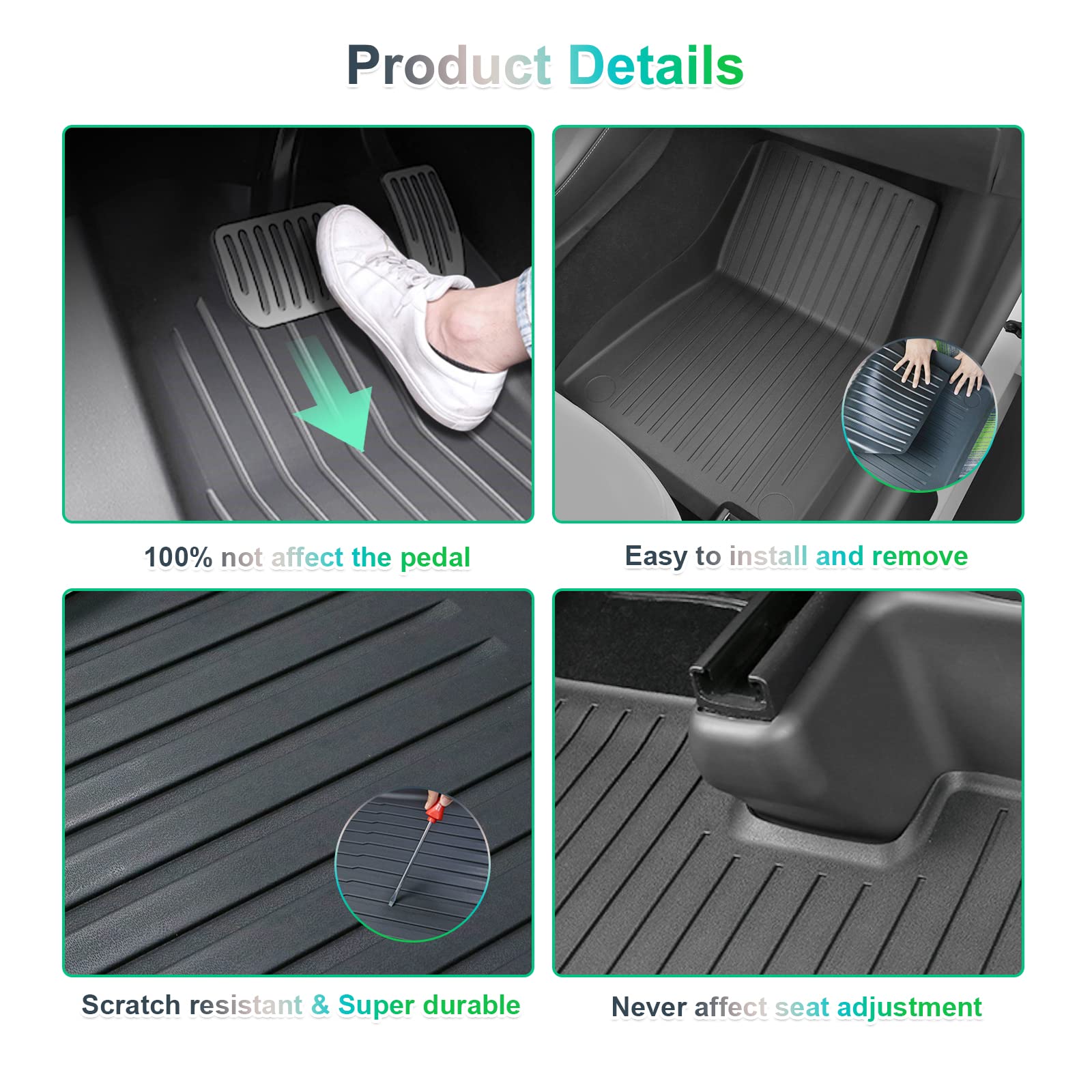 Tesla OEM Original Model Y Floor Mats 2021-2024