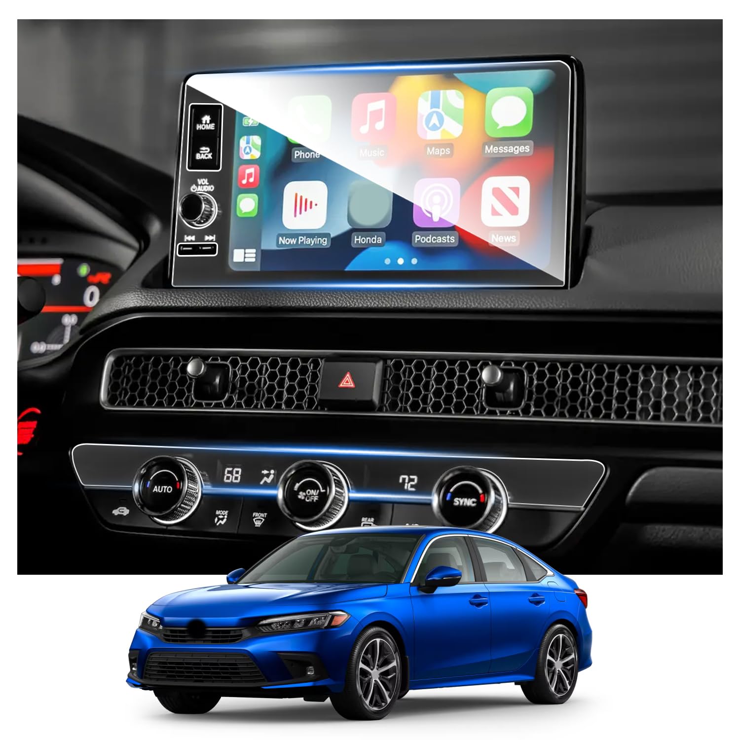 For Honda Civic 11th Screen Protector 2022+