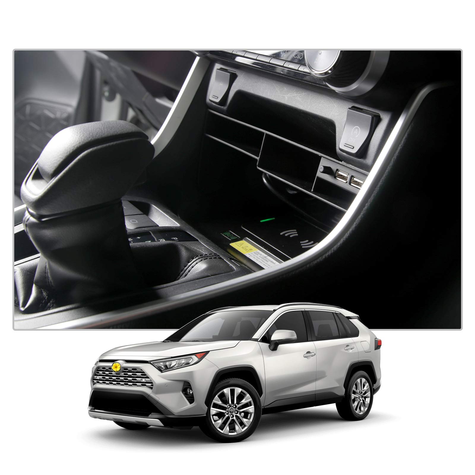 Bandeja de almacenamiento multifuncional con control central Toyota RAV4 5 2019+